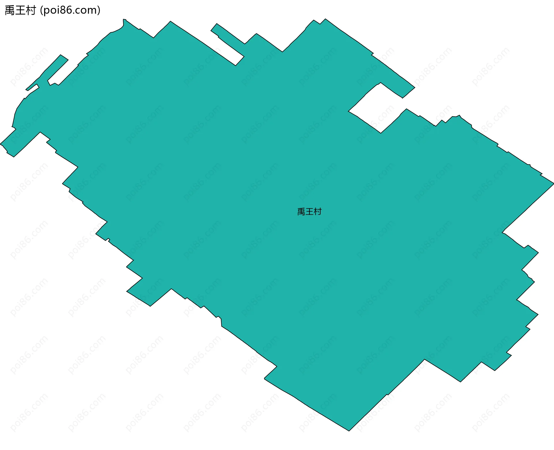 禹王村边界地图