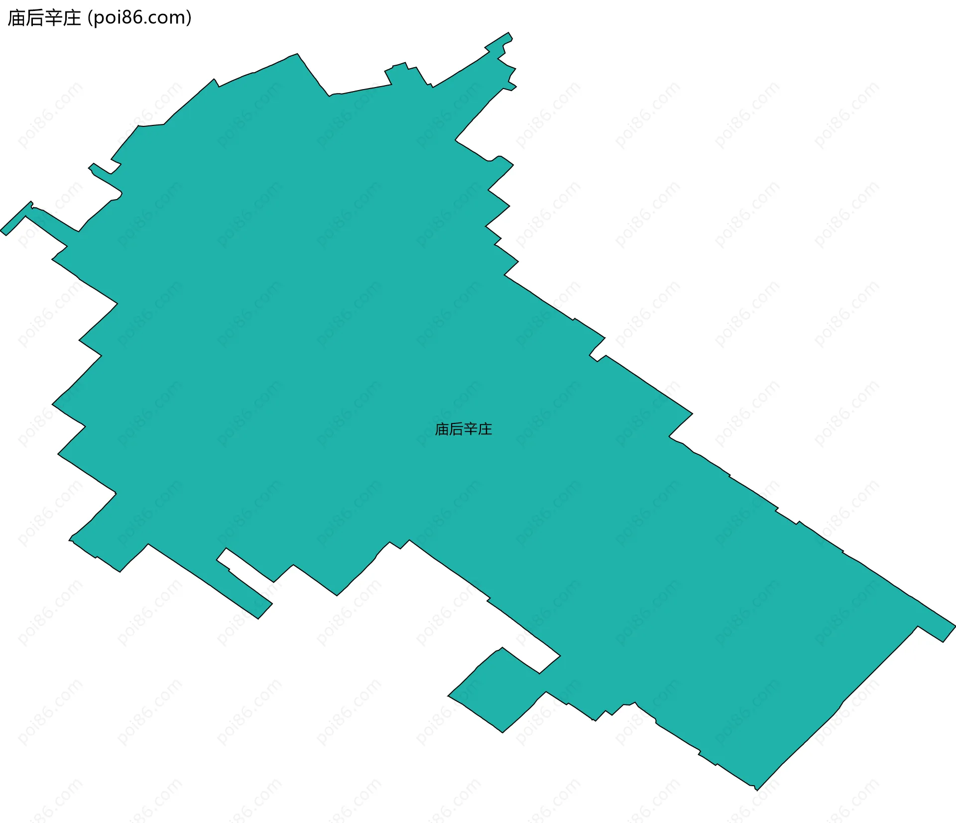 庙后辛庄边界地图