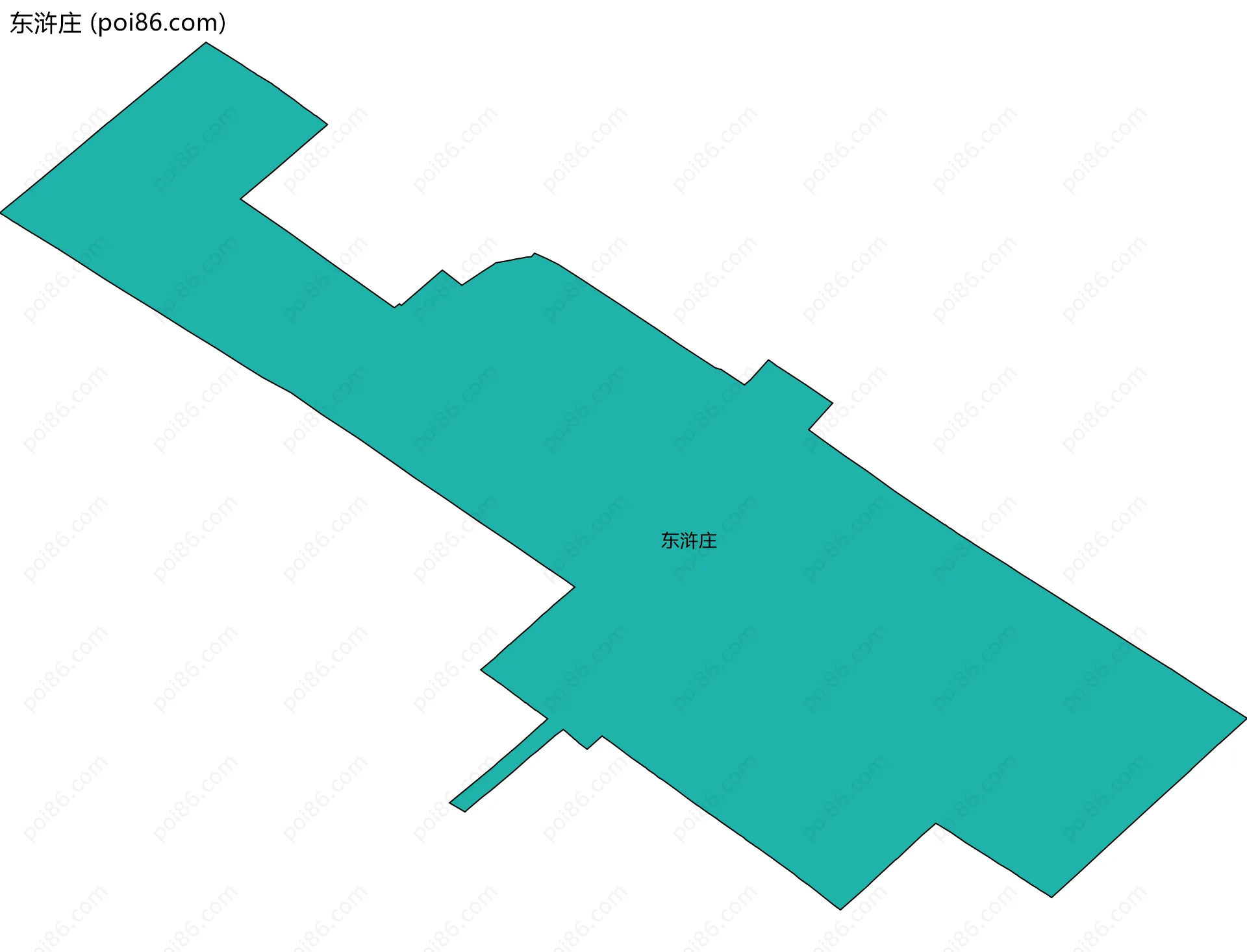 东浒庄边界地图