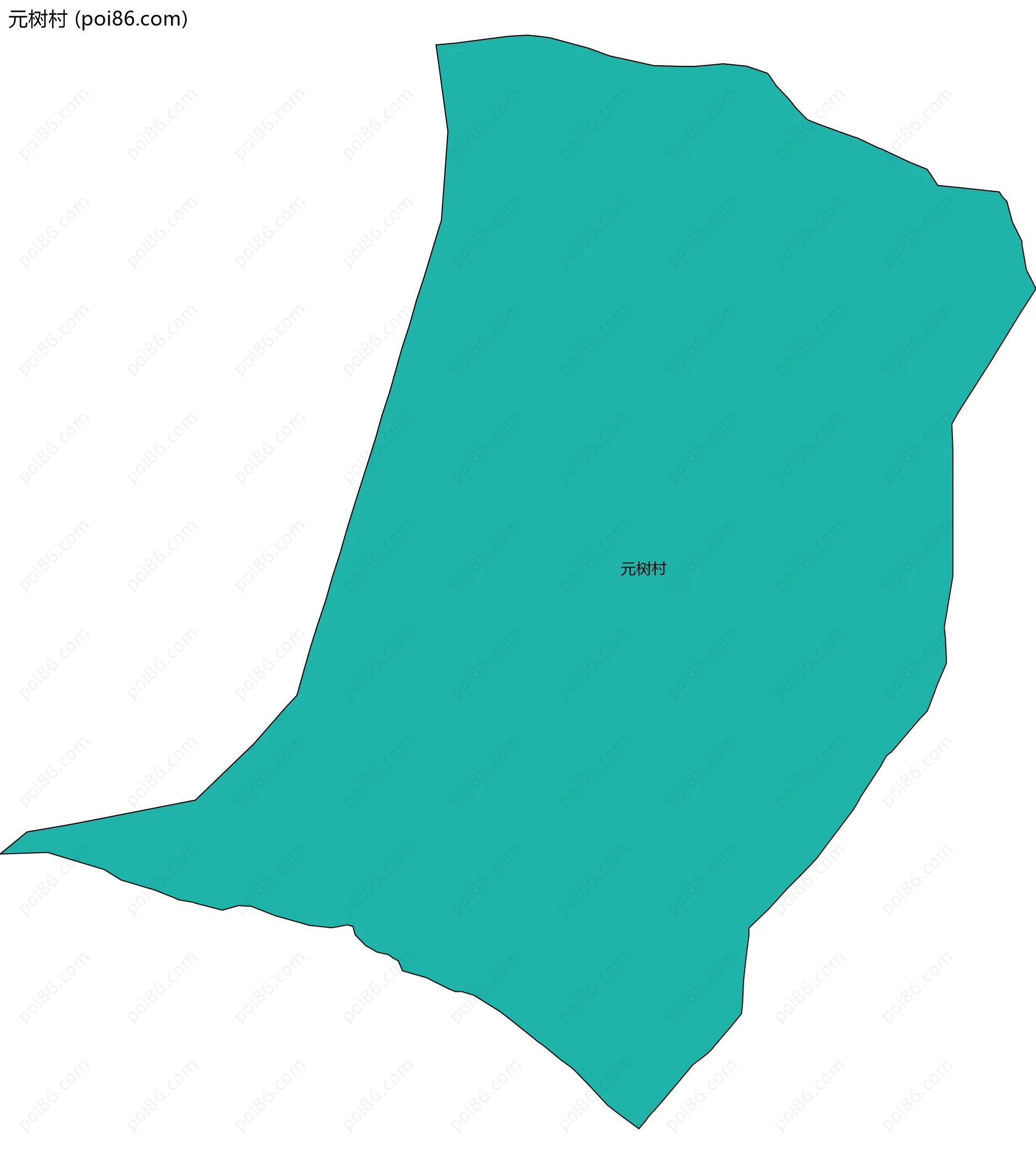 元树村边界地图
