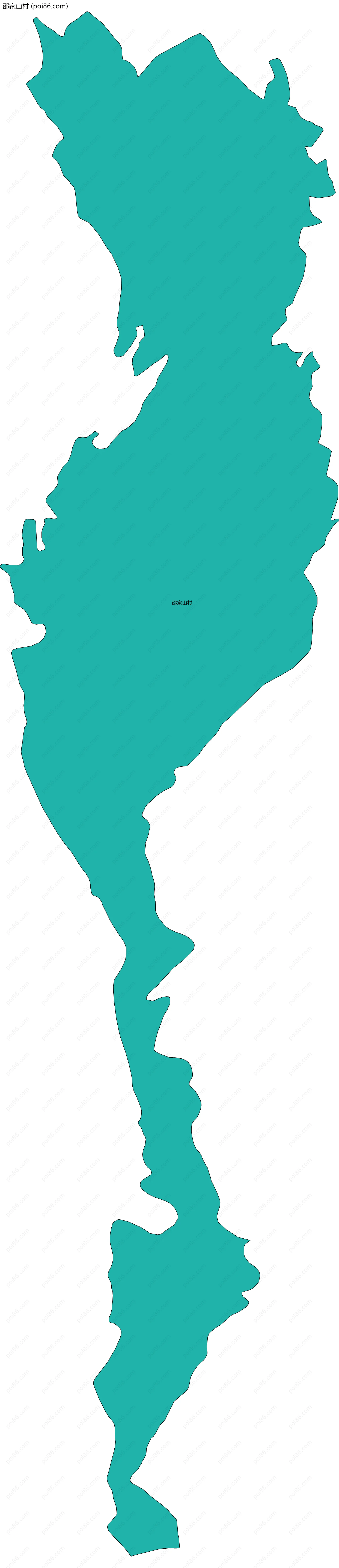 邵家山村边界地图