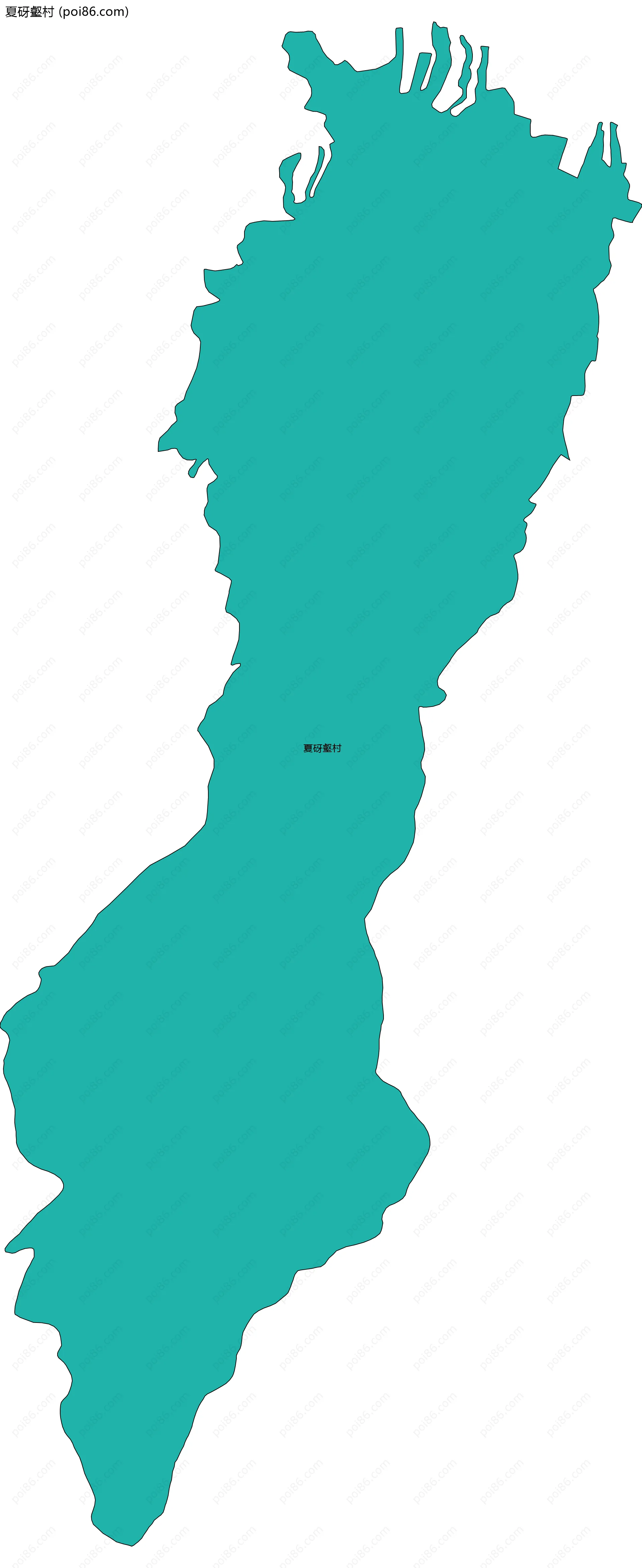 夏砑壑村边界地图