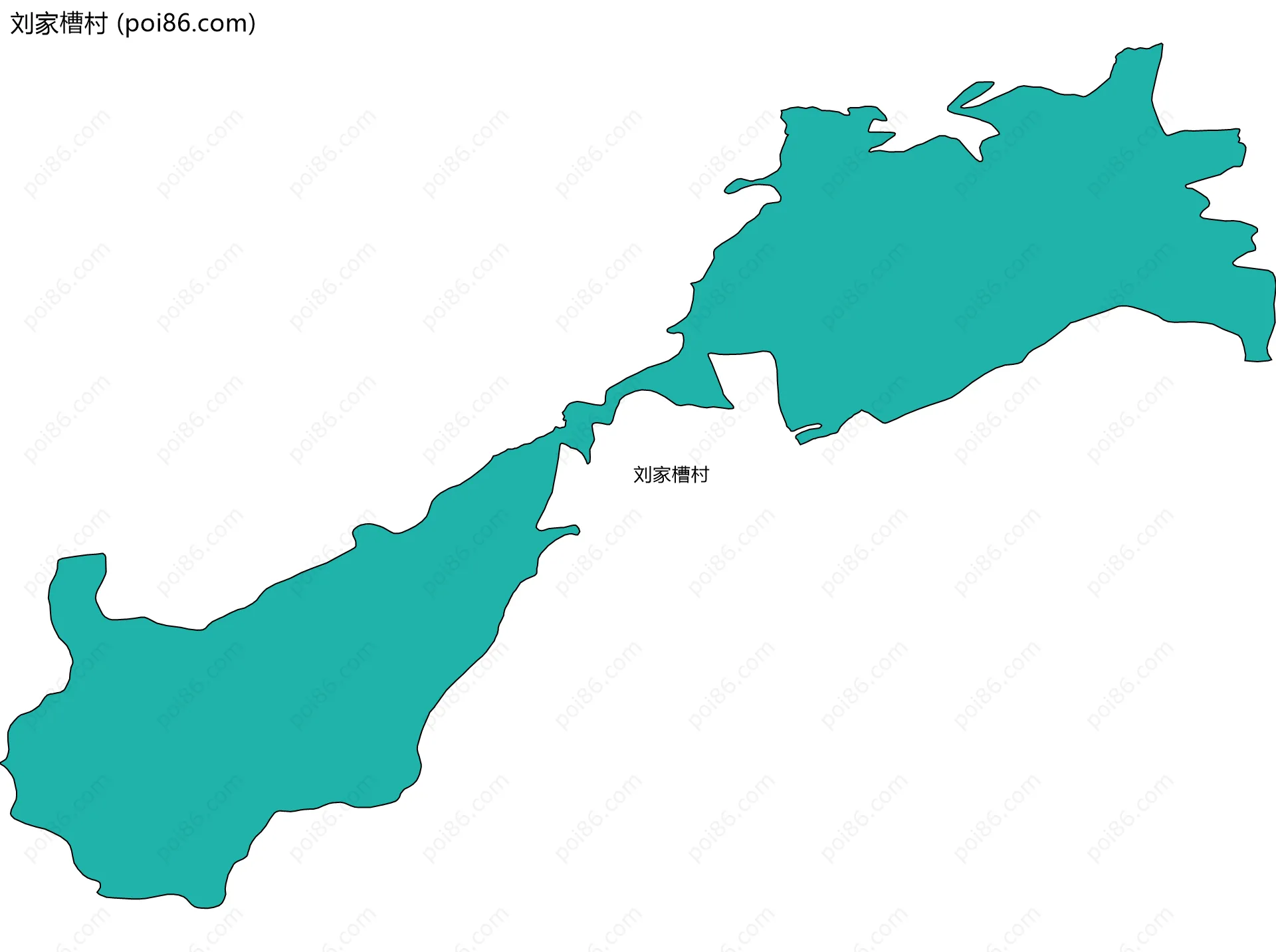 刘家槽村边界地图