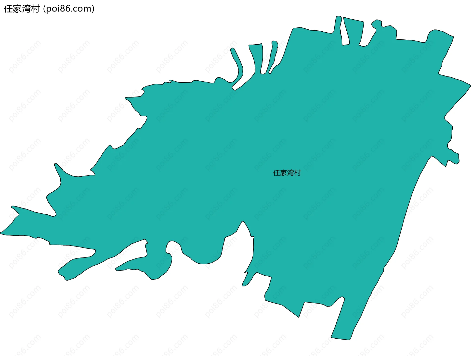 任家湾村边界地图