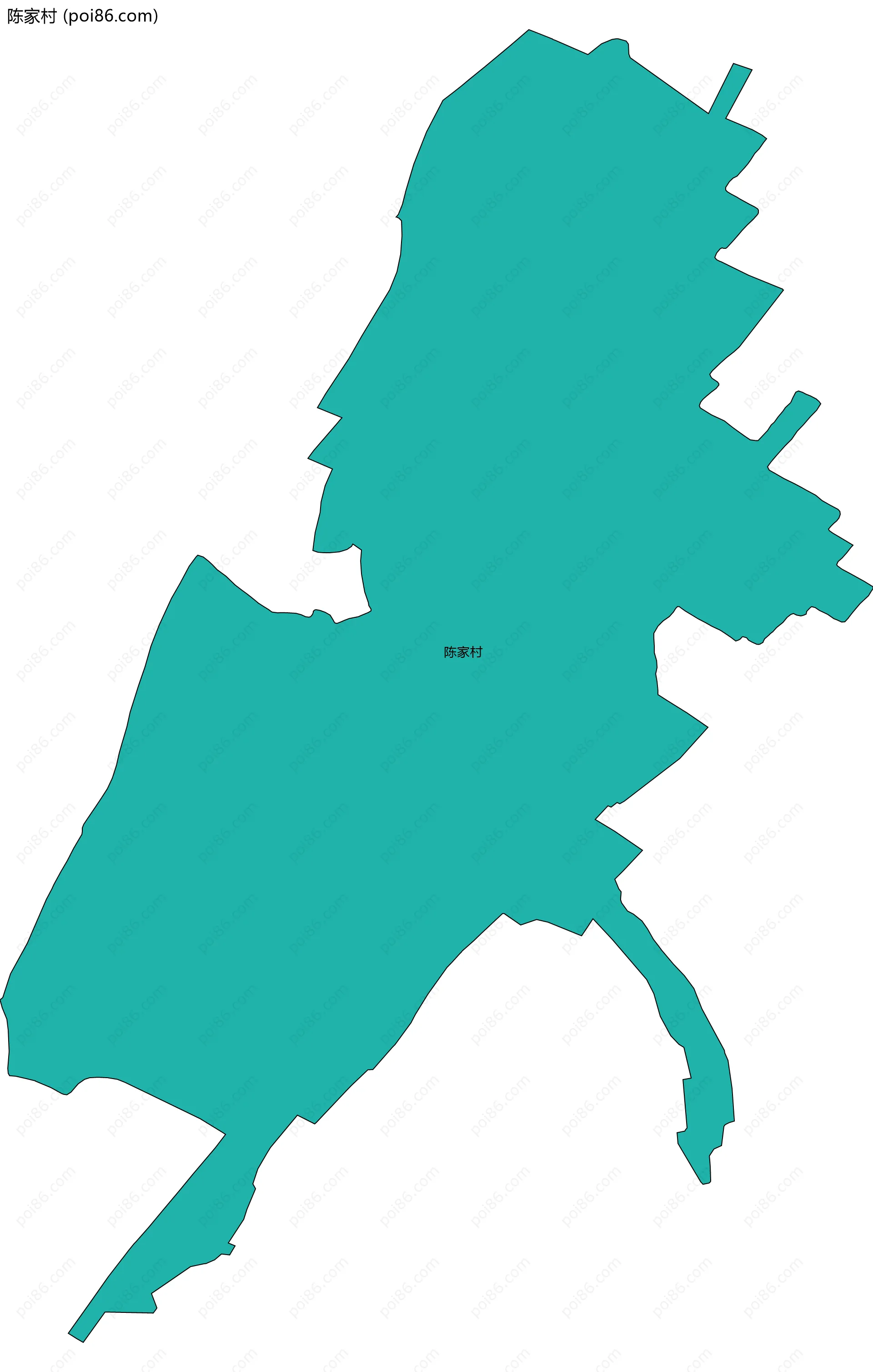 陈家村边界地图