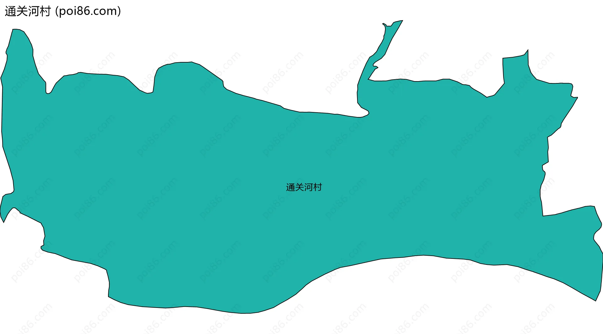 通关河村边界地图