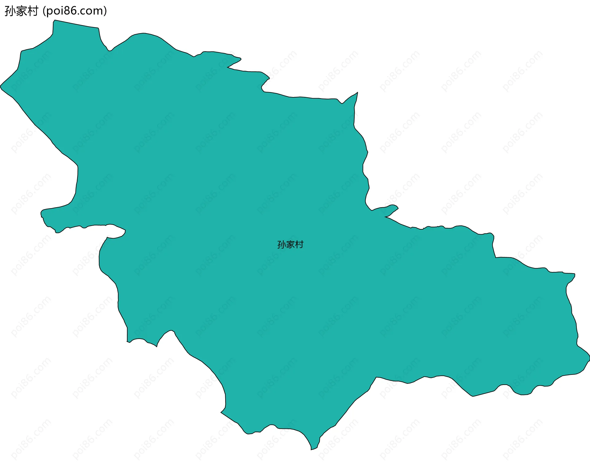 孙家村边界地图