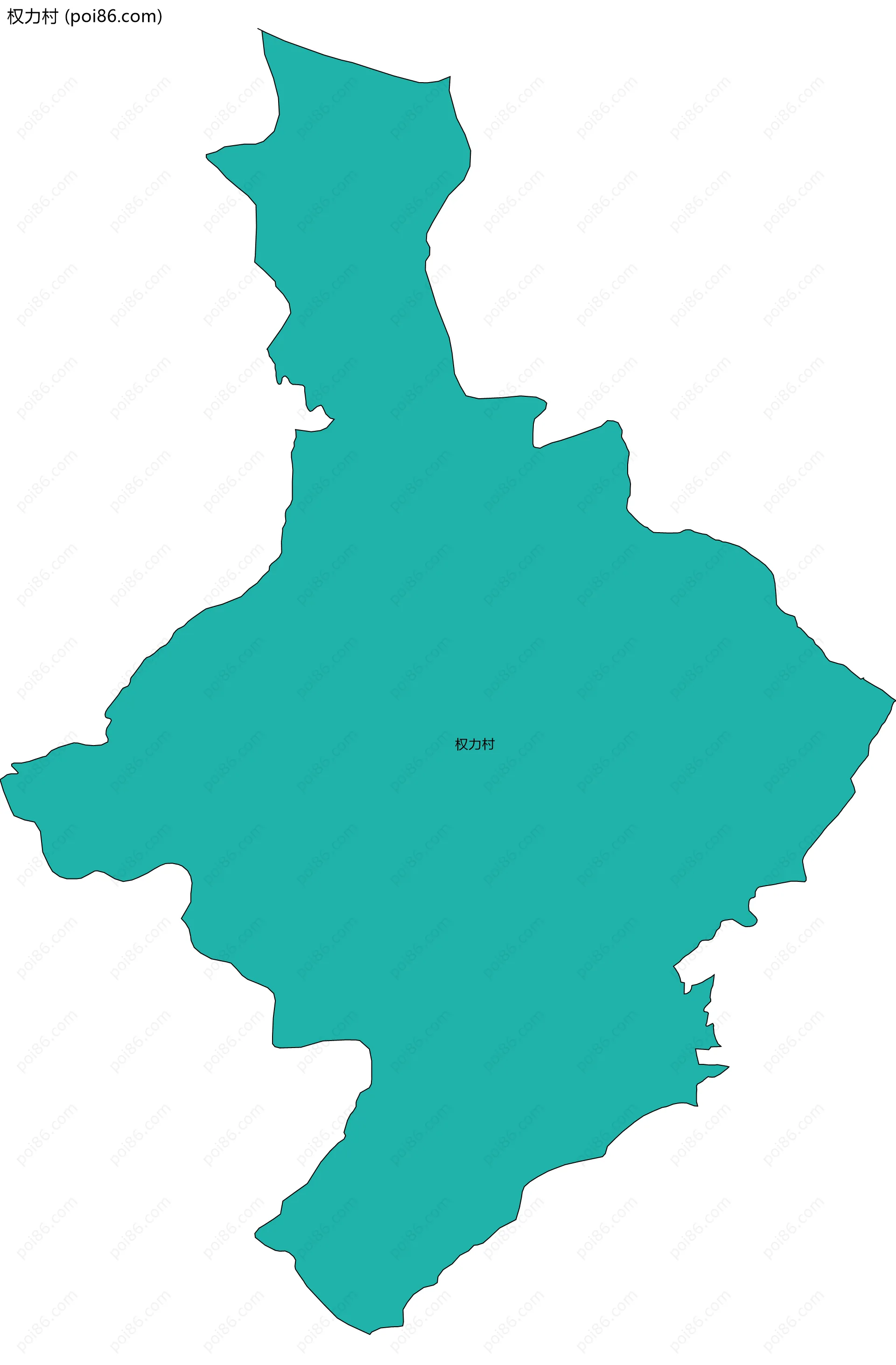 权力村边界地图