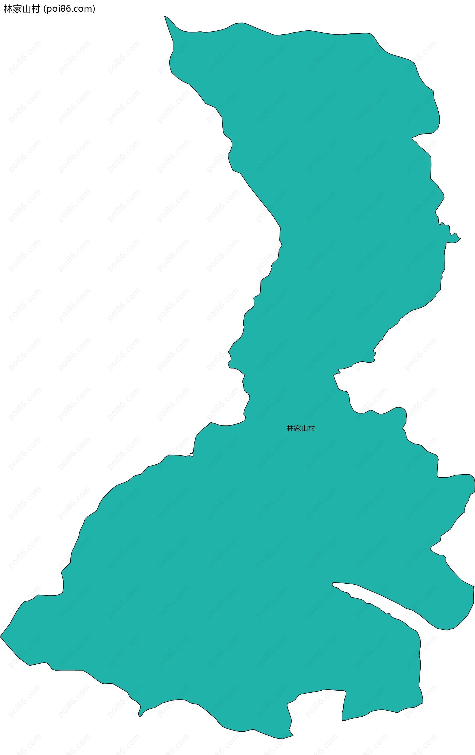 林家山村边界地图
