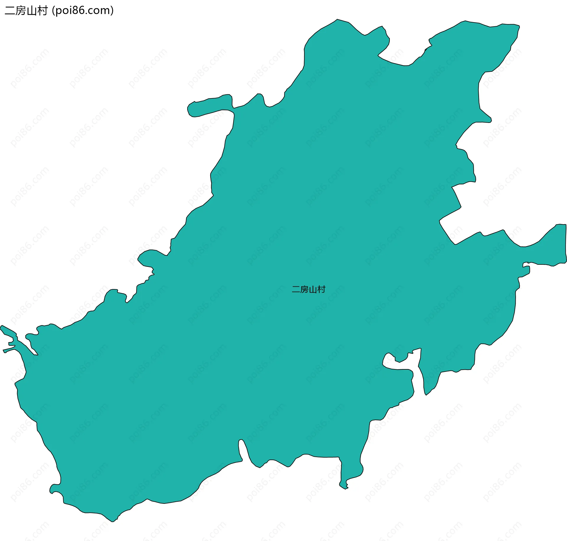 二房山村边界地图