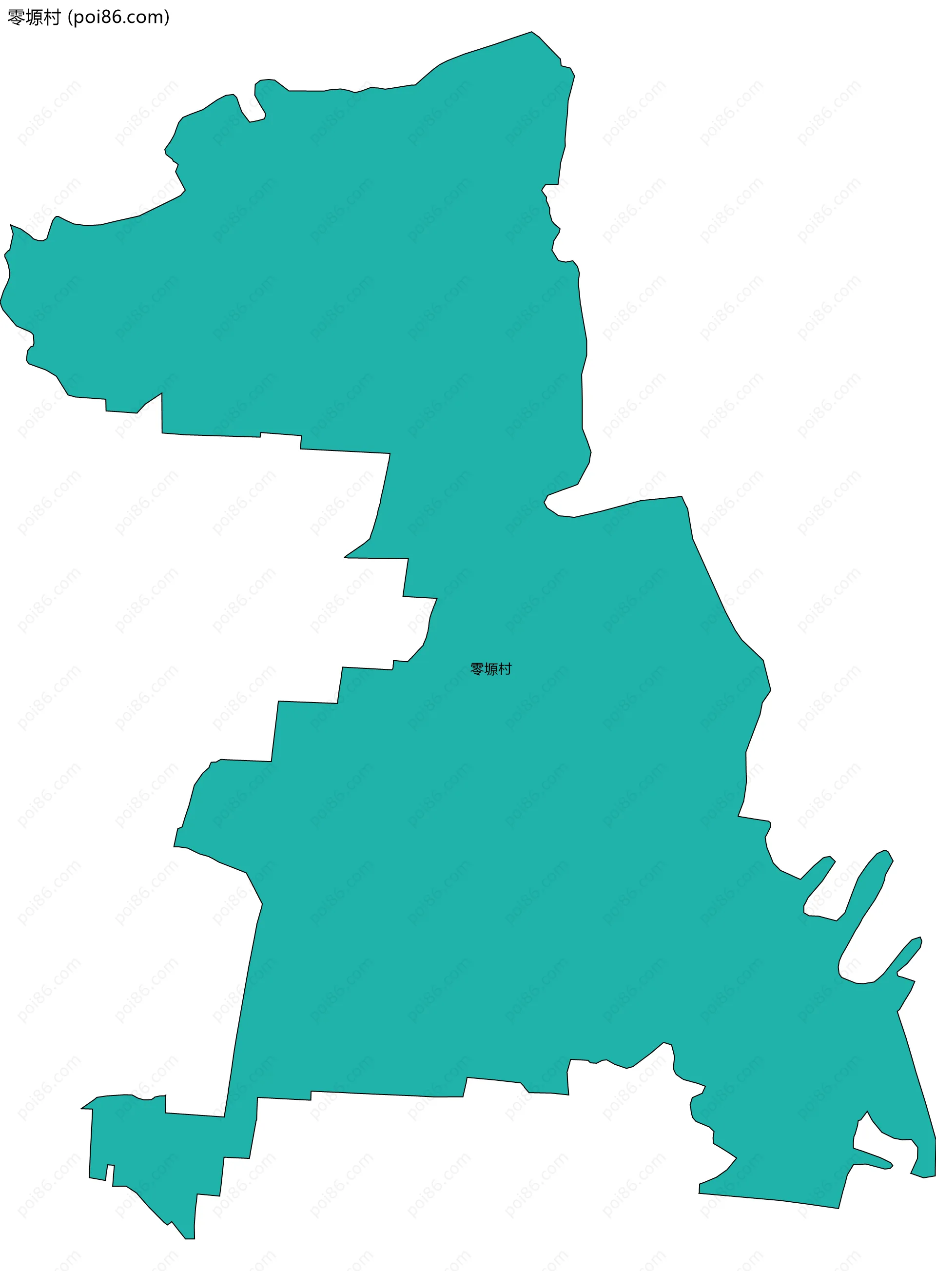 零塬村边界地图