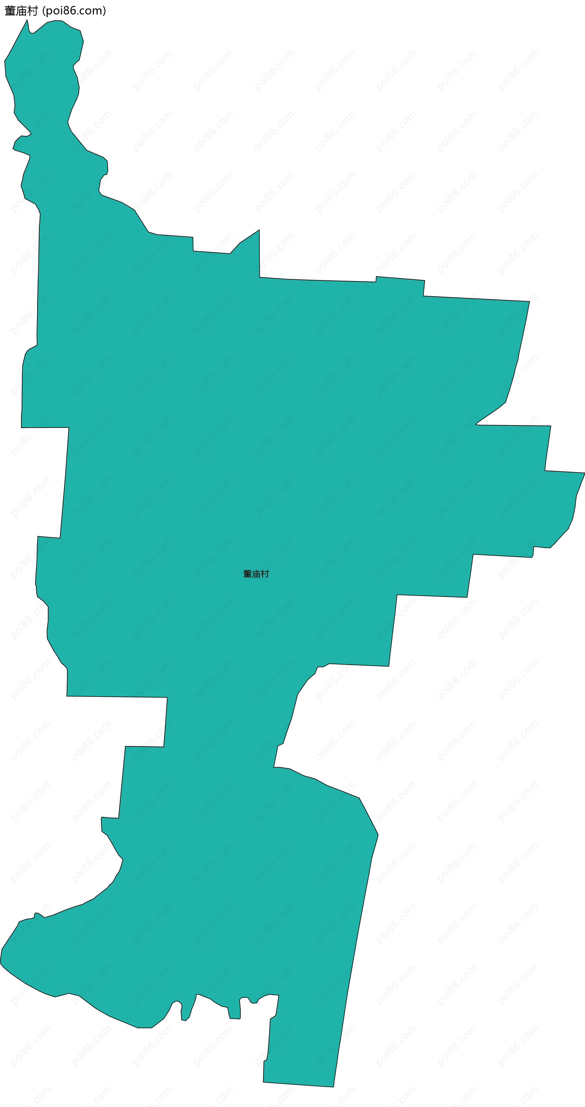 董庙村边界地图