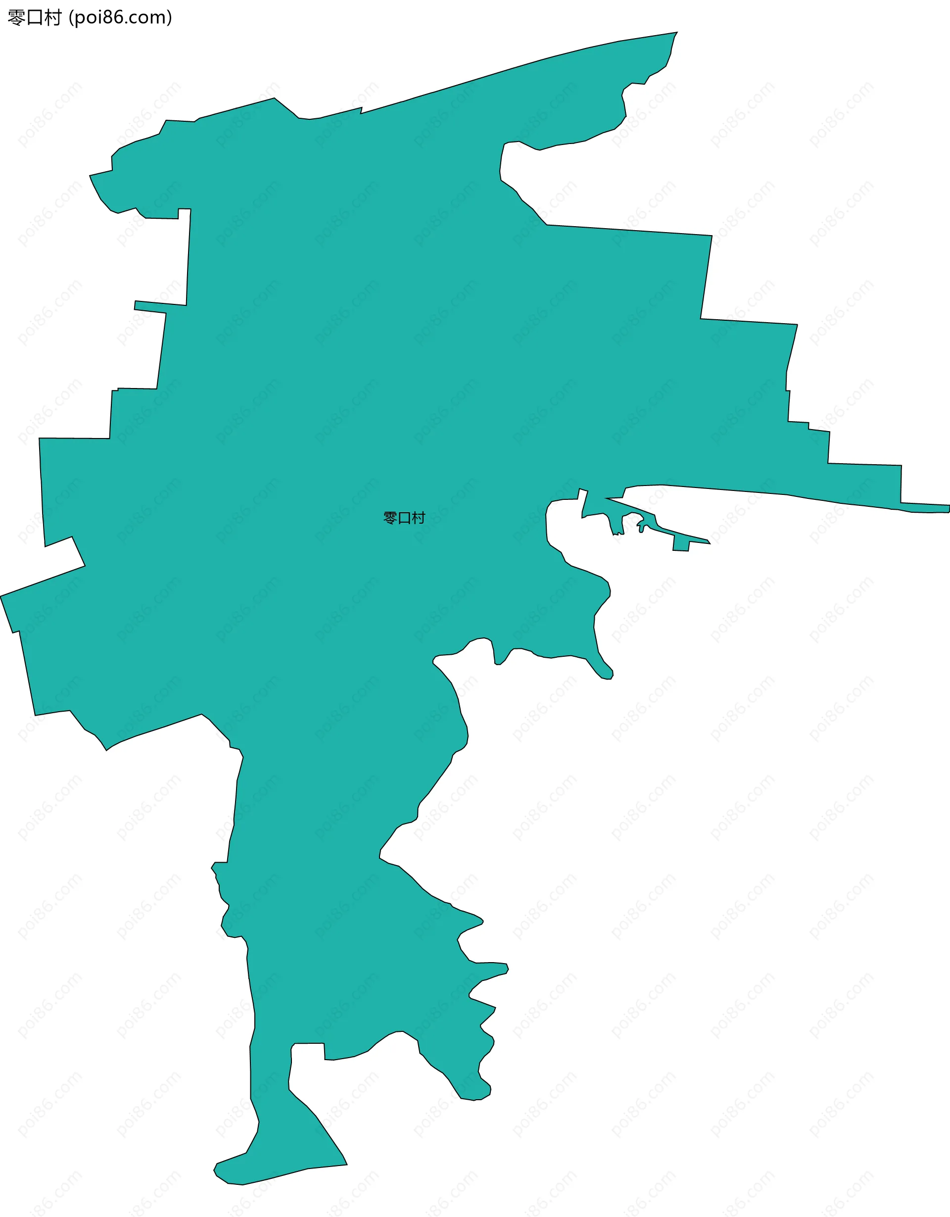 零口村边界地图