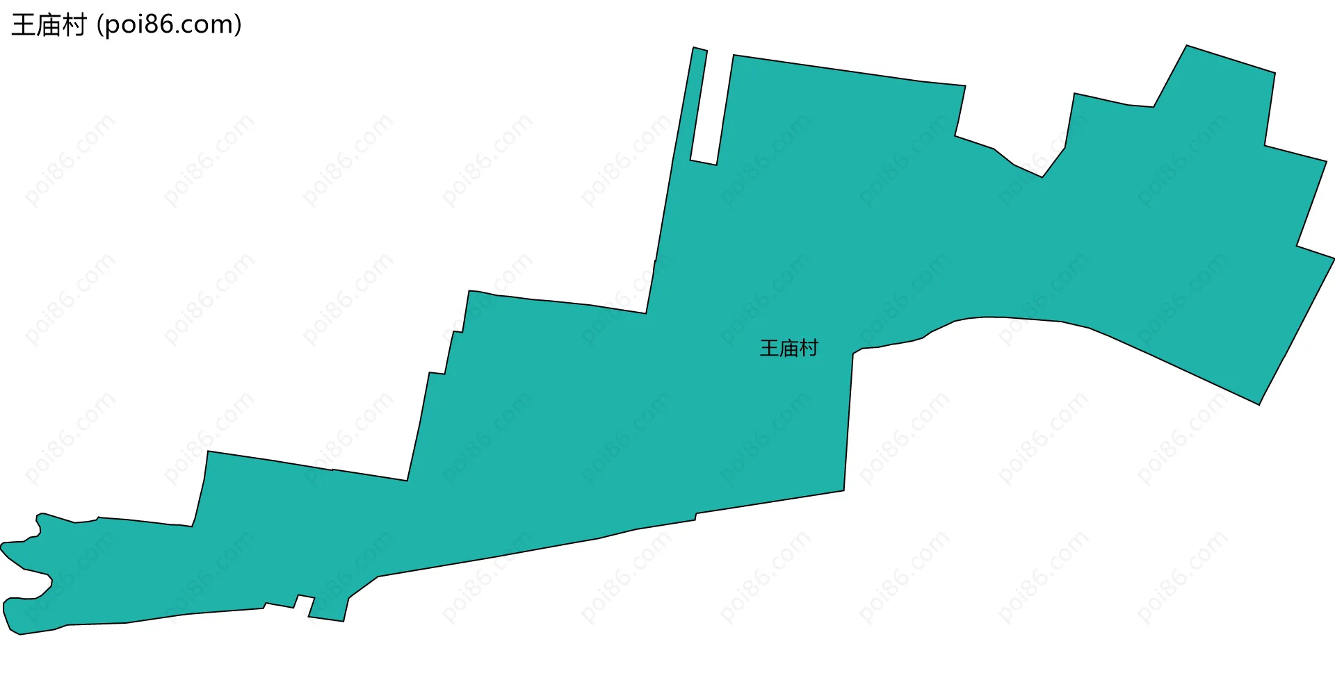 王庙村边界地图