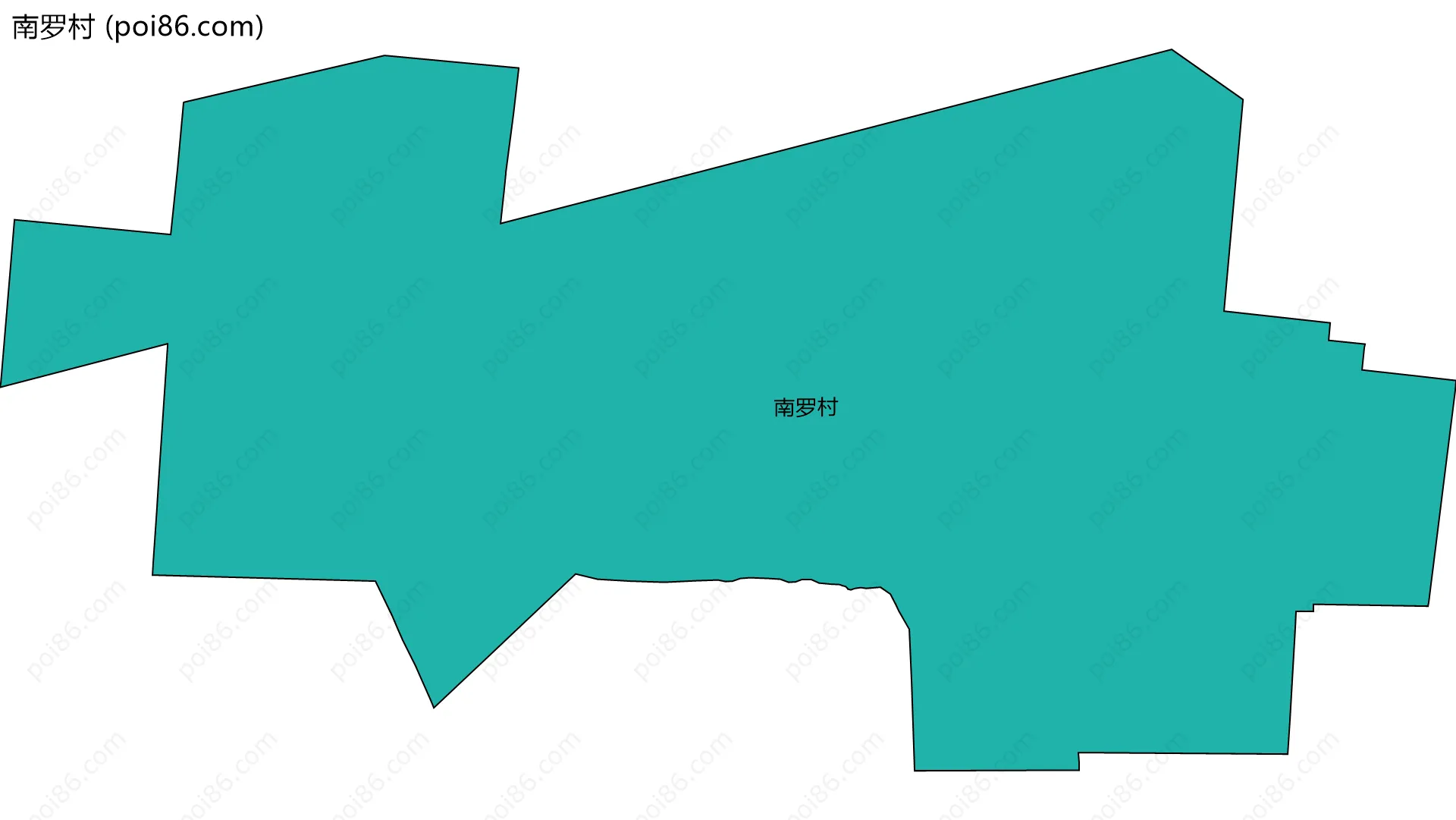 南罗村边界地图
