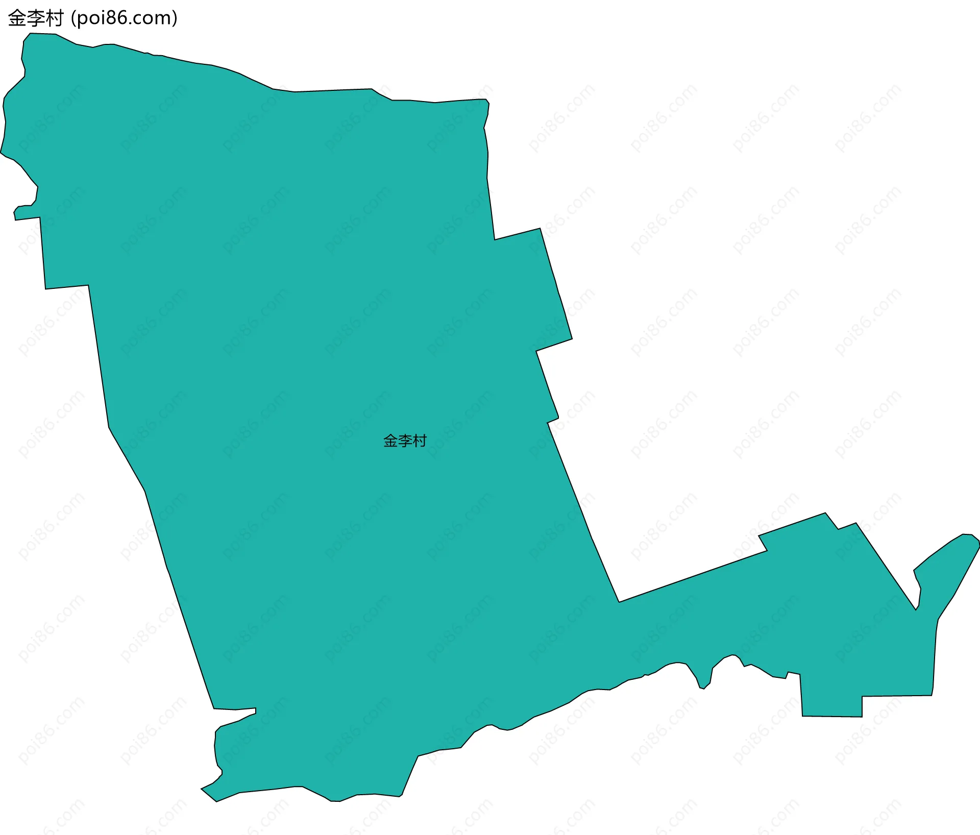 金李村边界地图