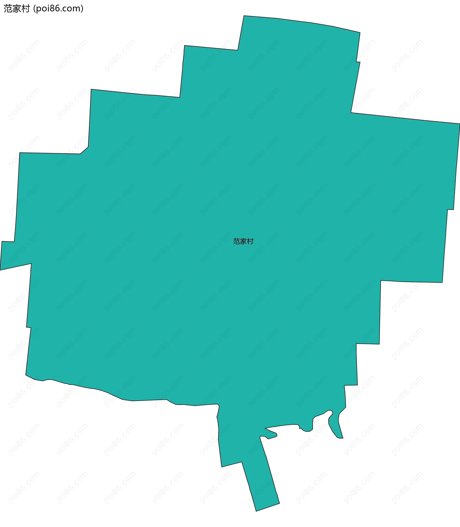 范家村边界地图