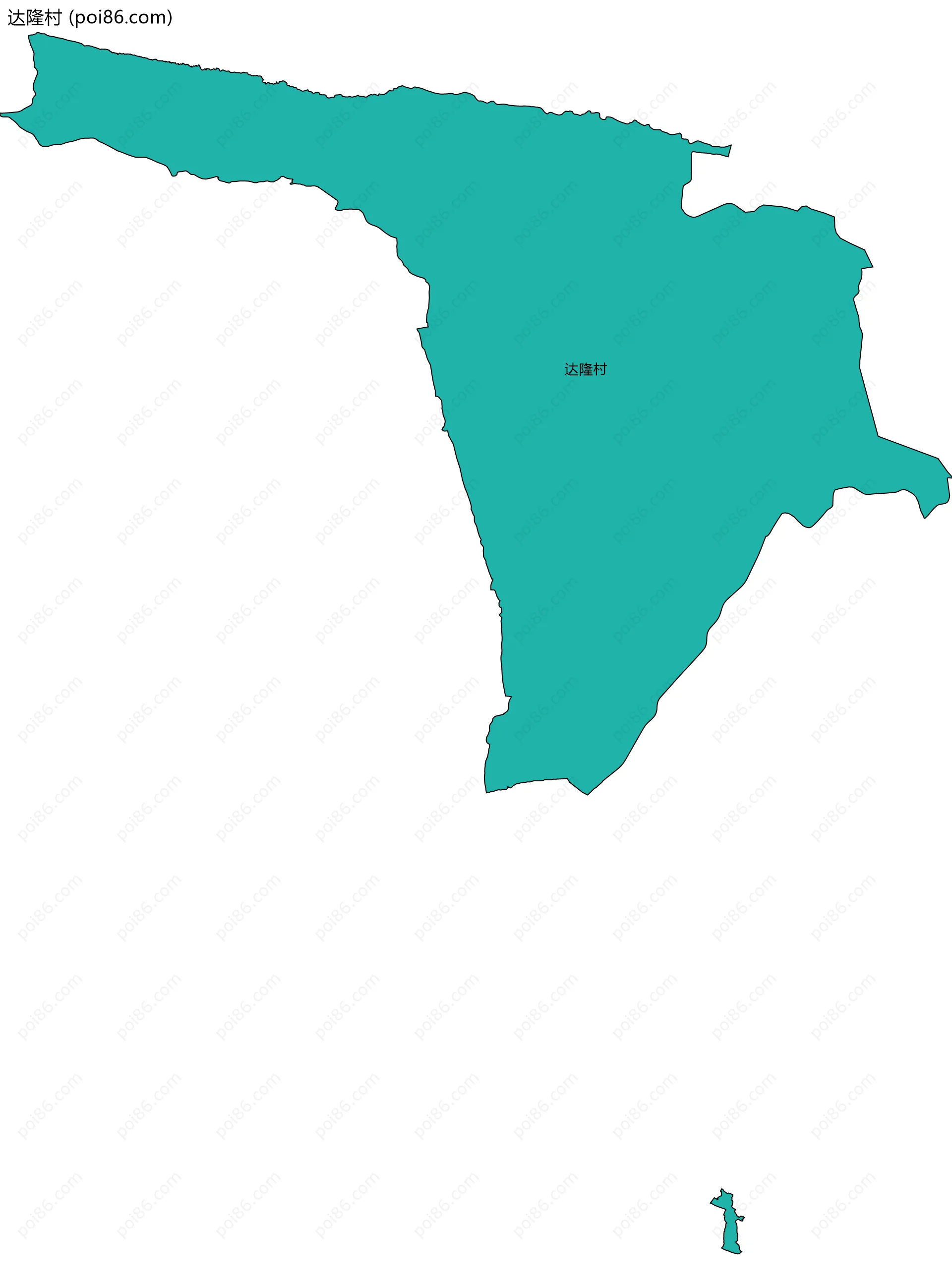 达隆村边界地图