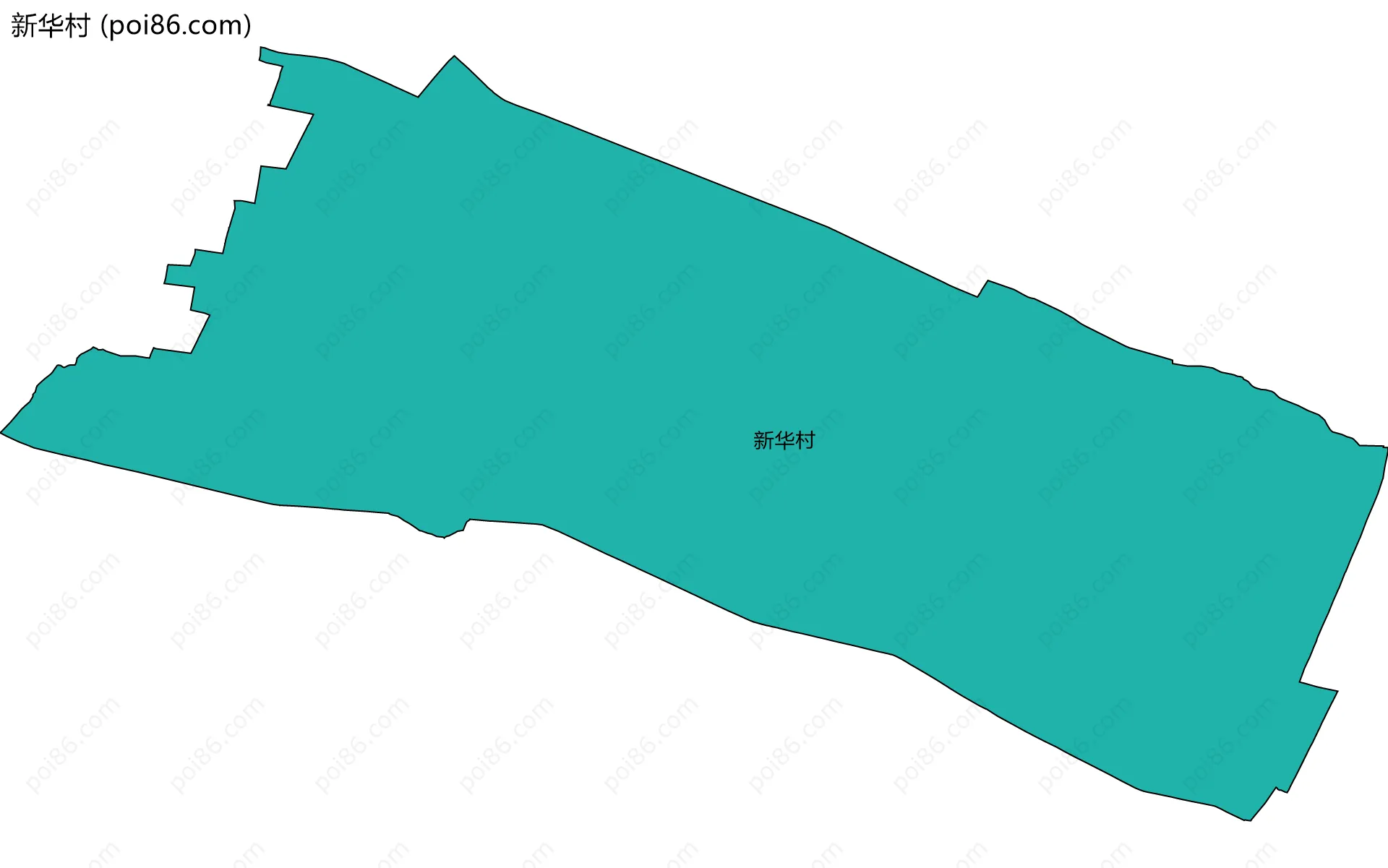 新华村边界地图