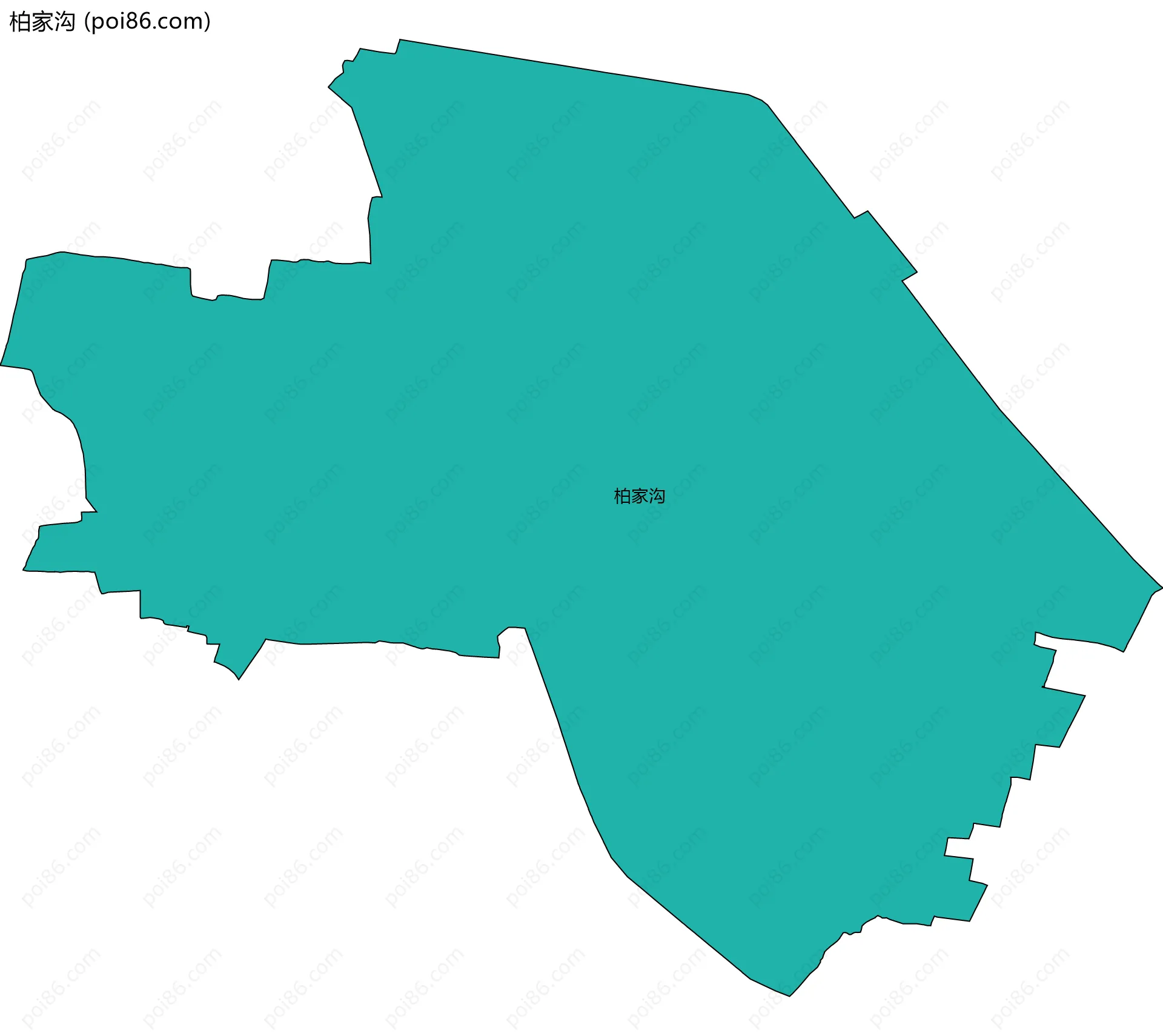 柏家沟边界地图