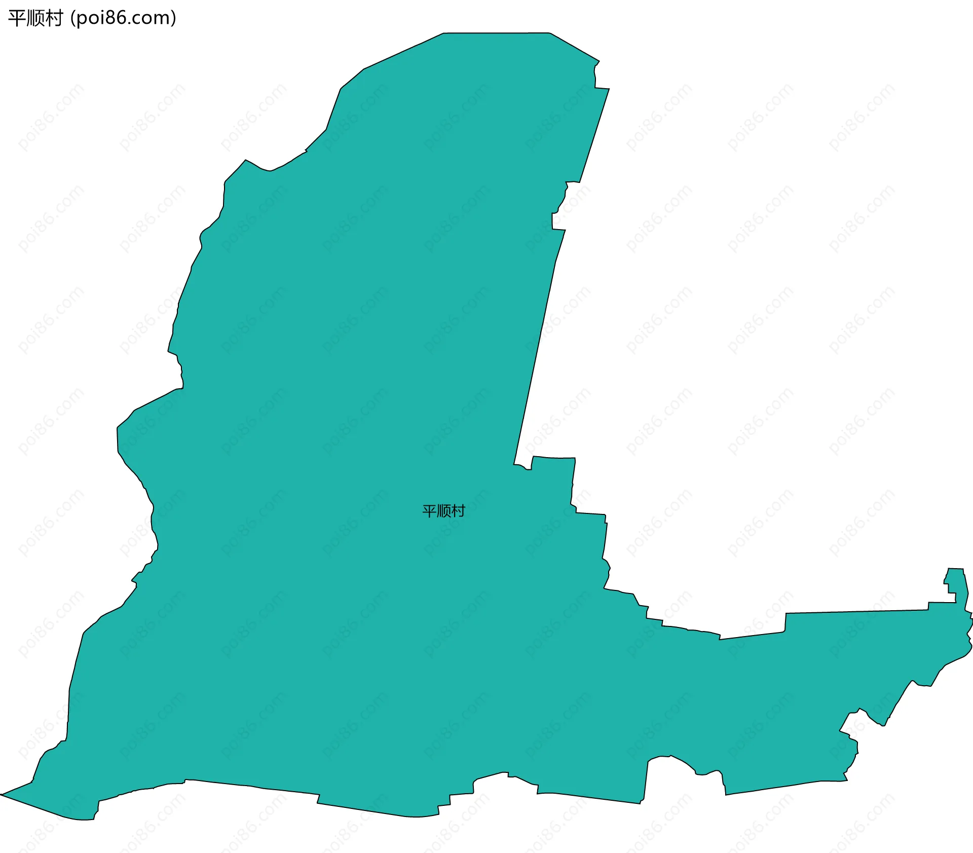 平顺村边界地图