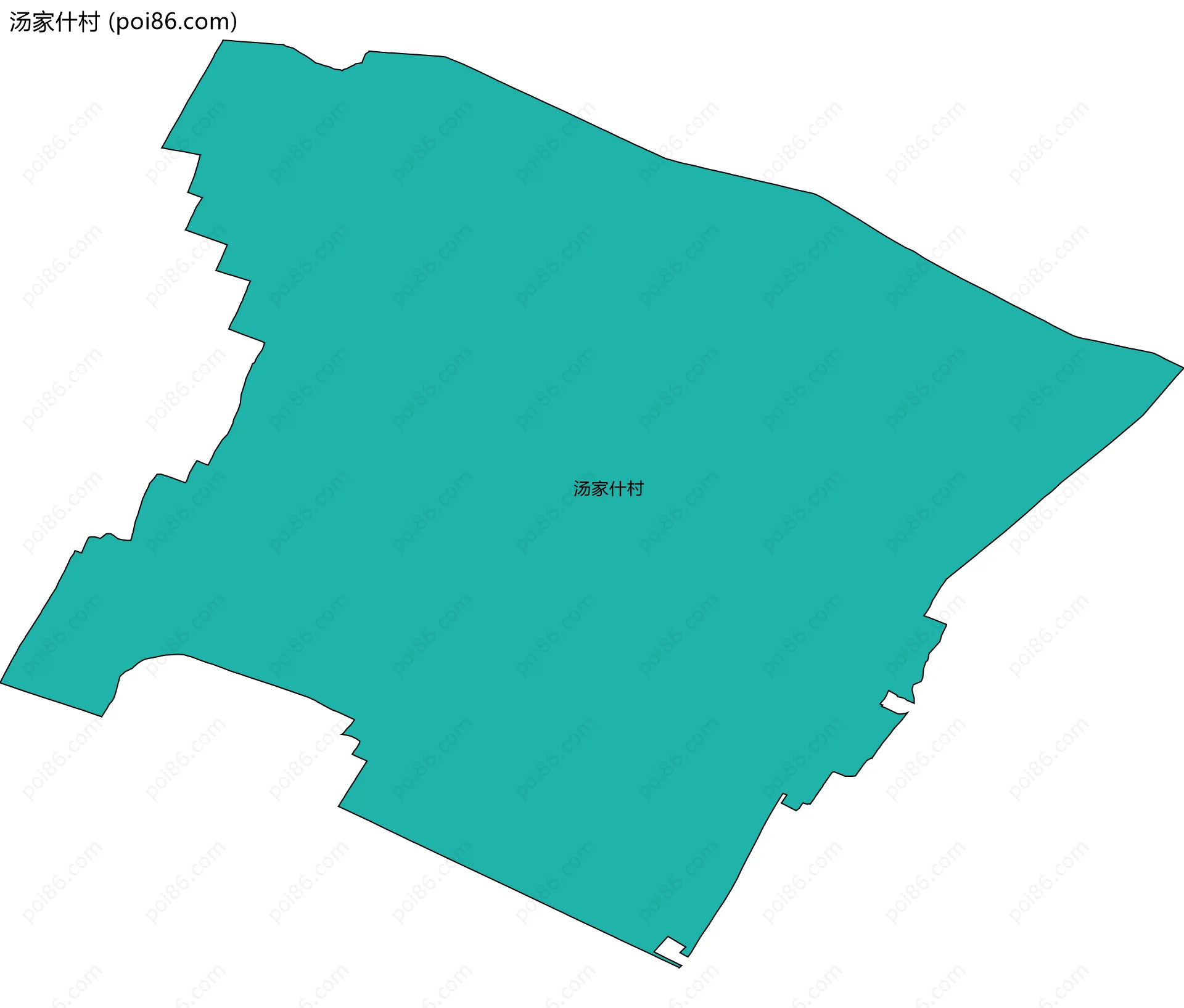 汤家什村边界地图