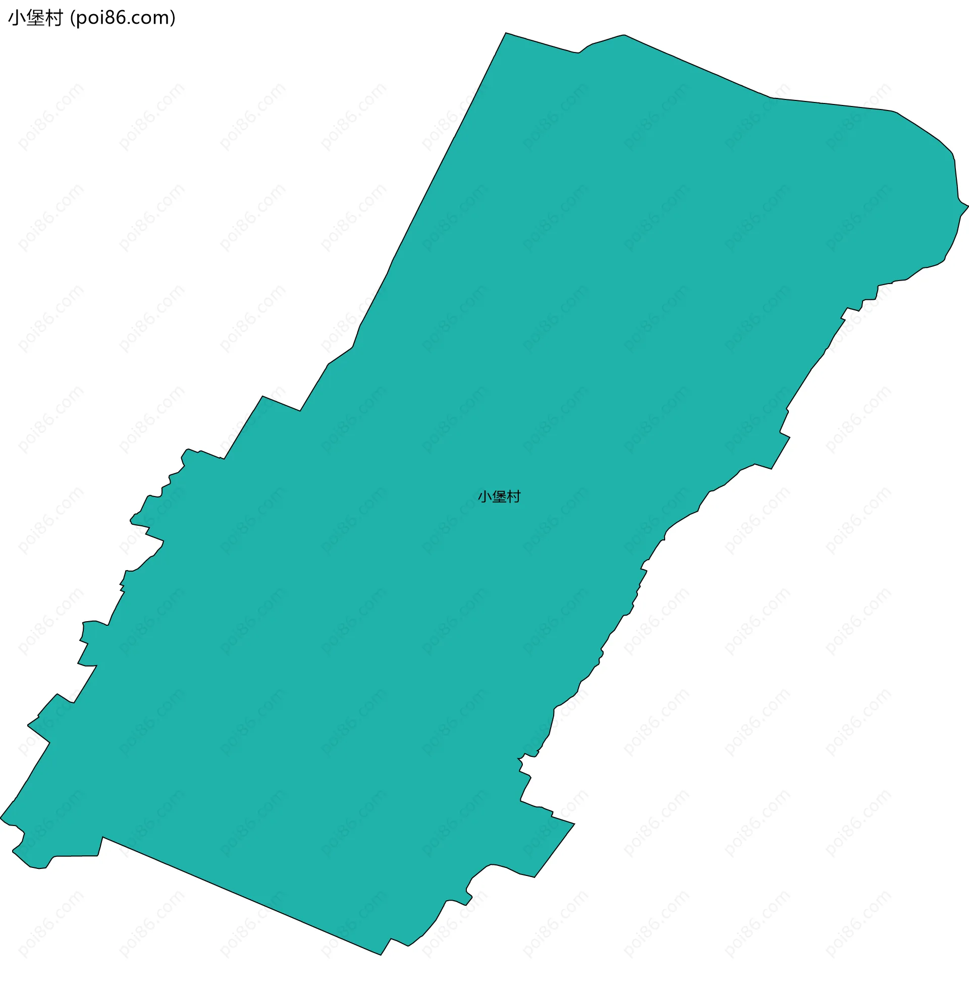 小堡村边界地图