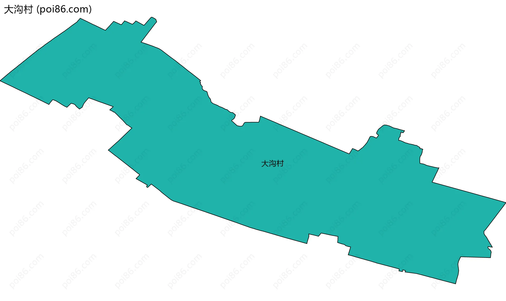 大沟村边界地图