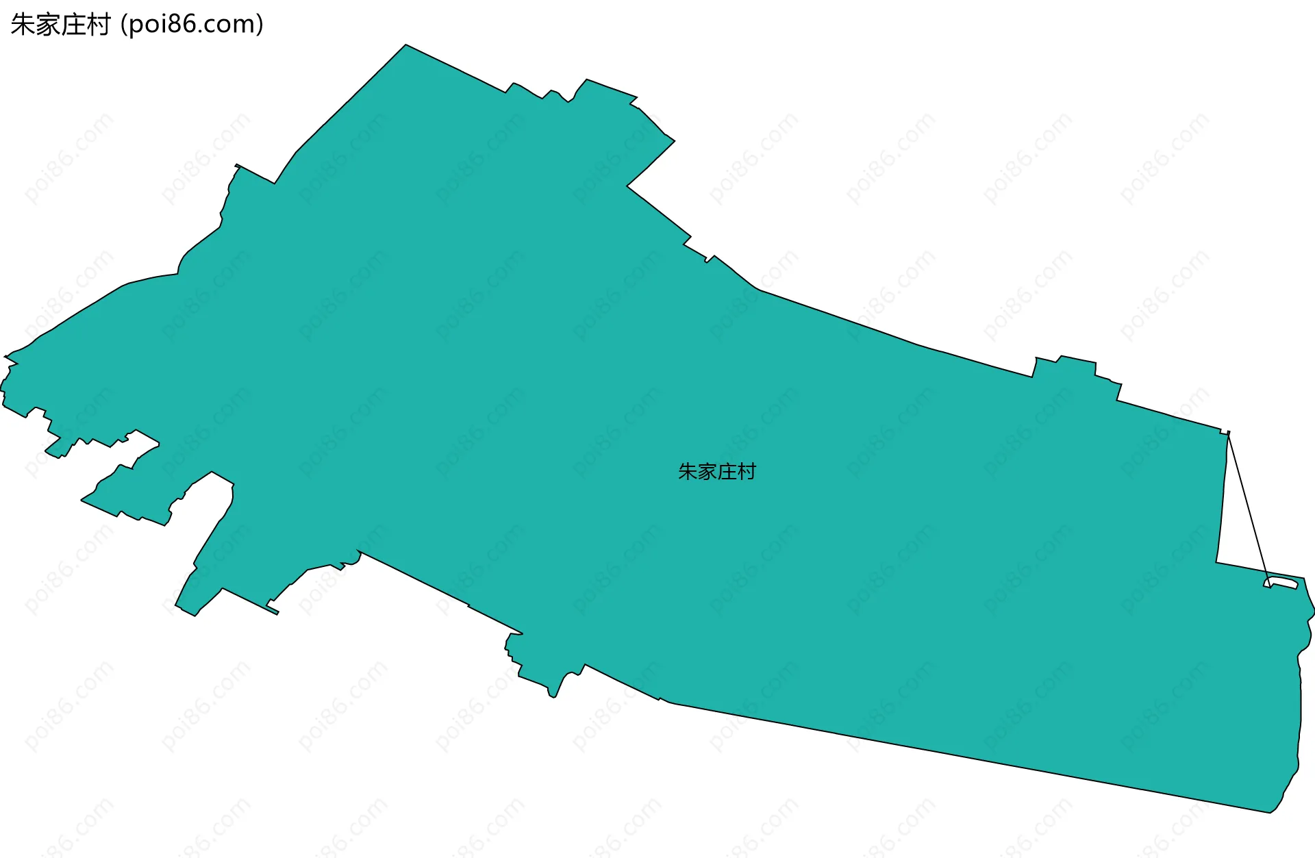 朱家庄村边界地图