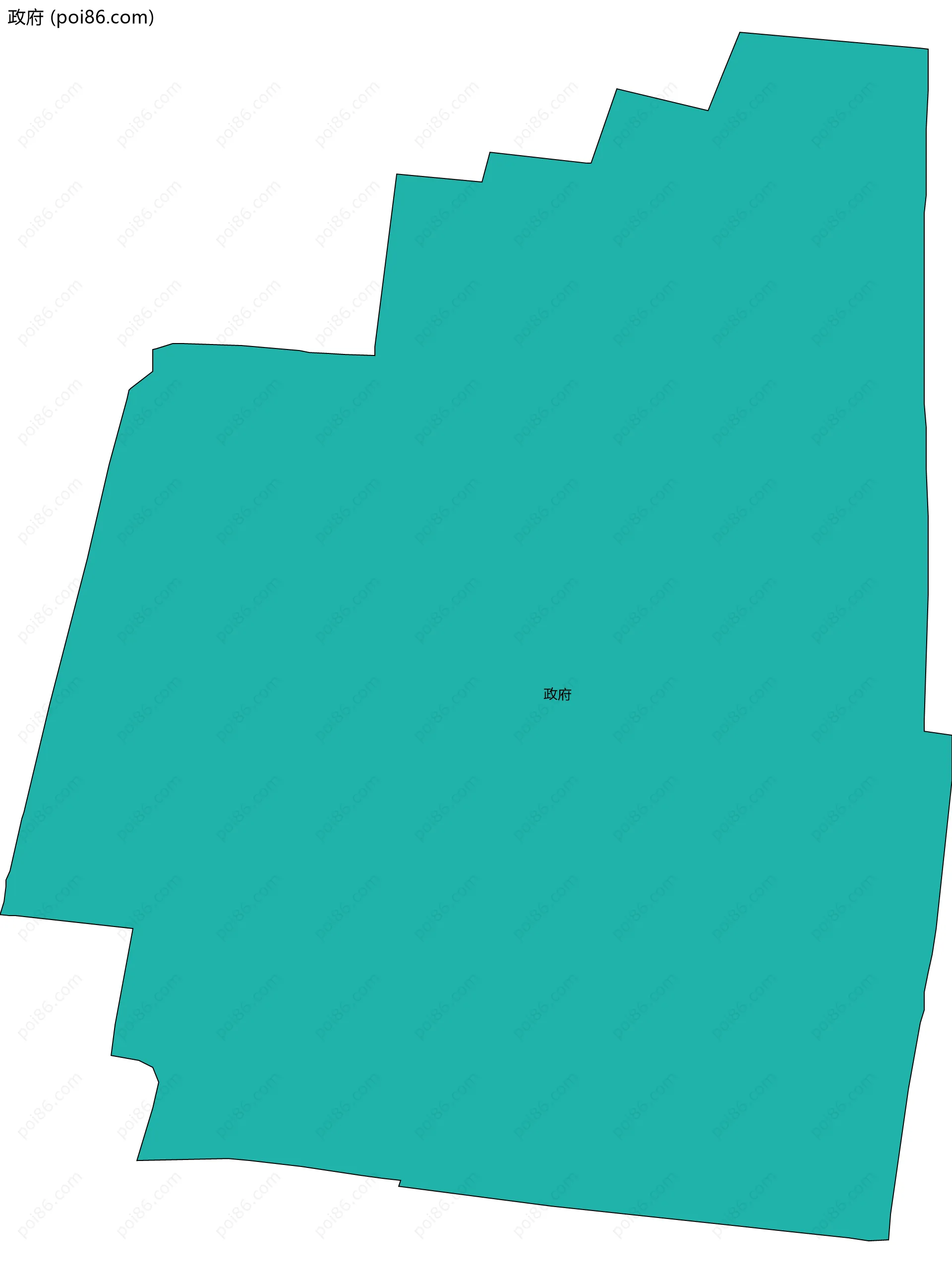 政府边界地图