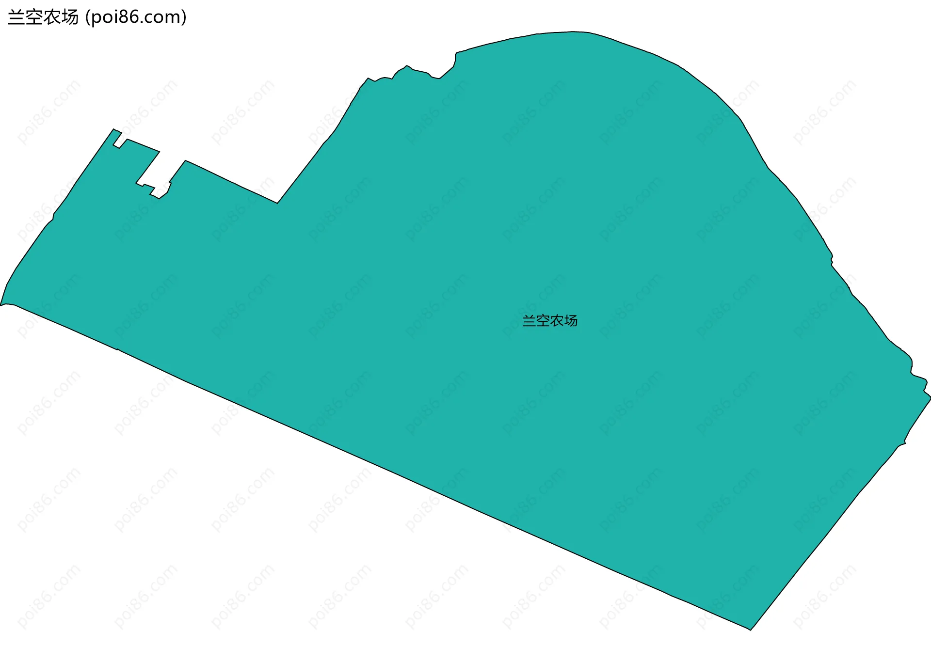 兰空农场边界地图