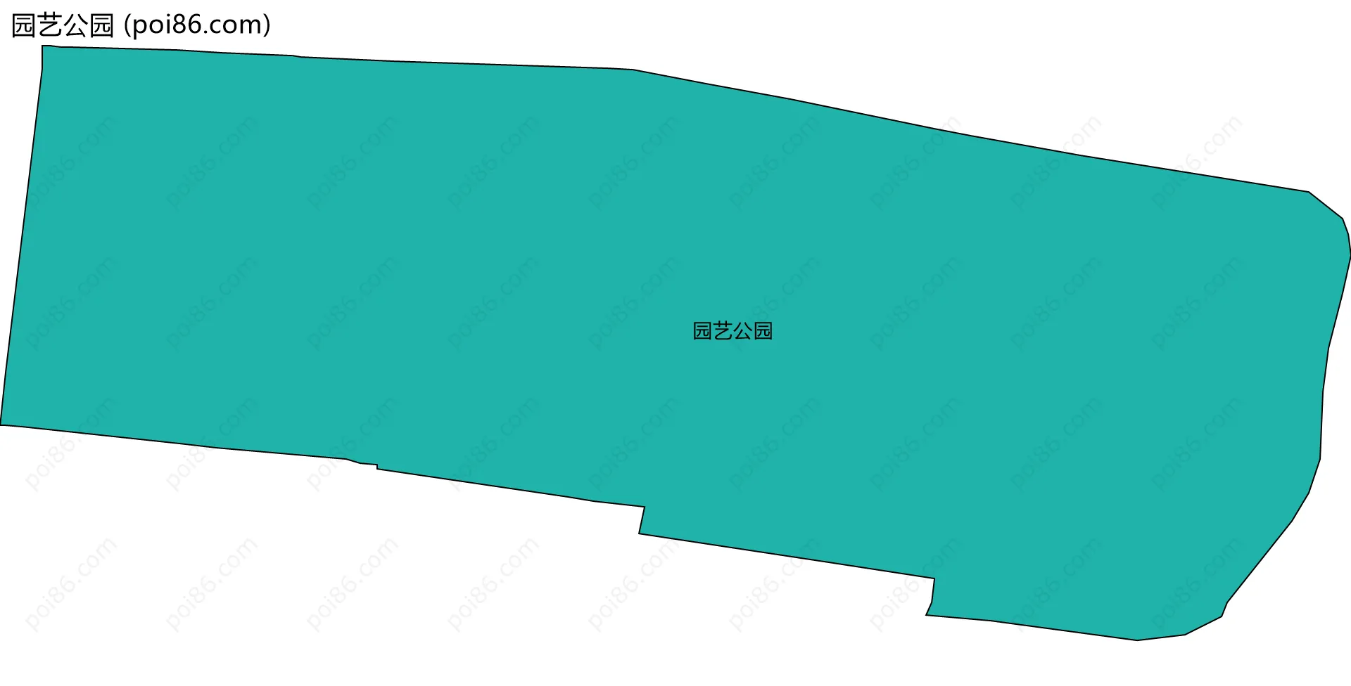 园艺公园边界地图