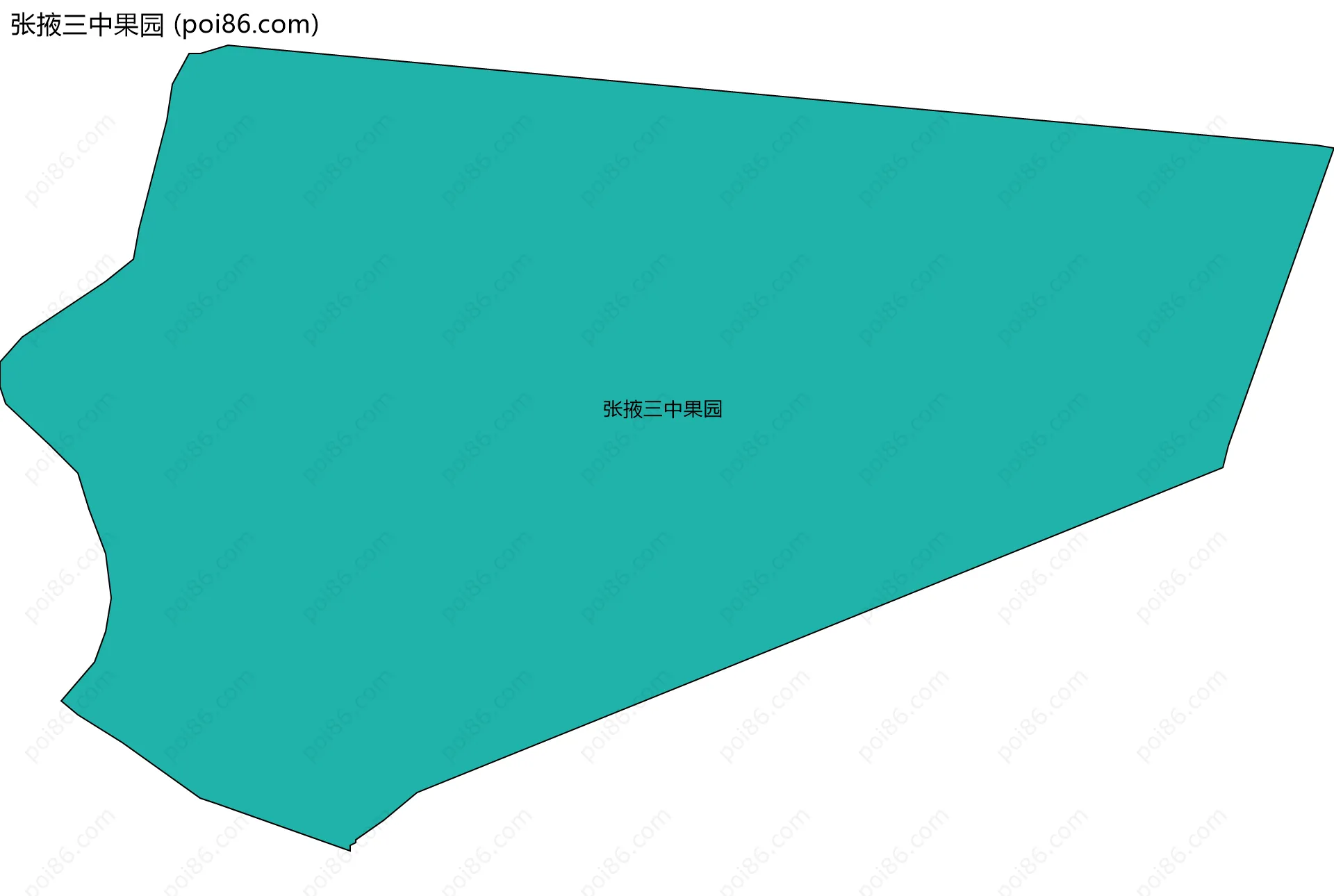 张掖三中果园边界地图