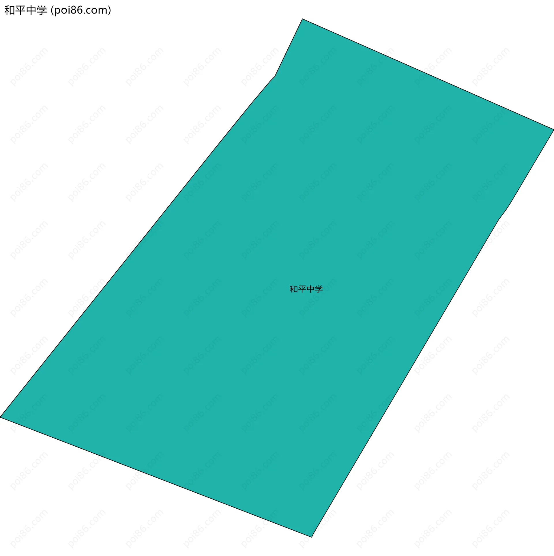 和平中学边界地图