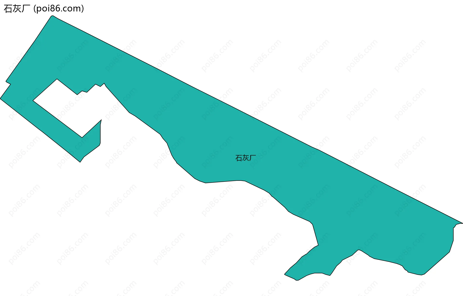 石灰厂边界地图