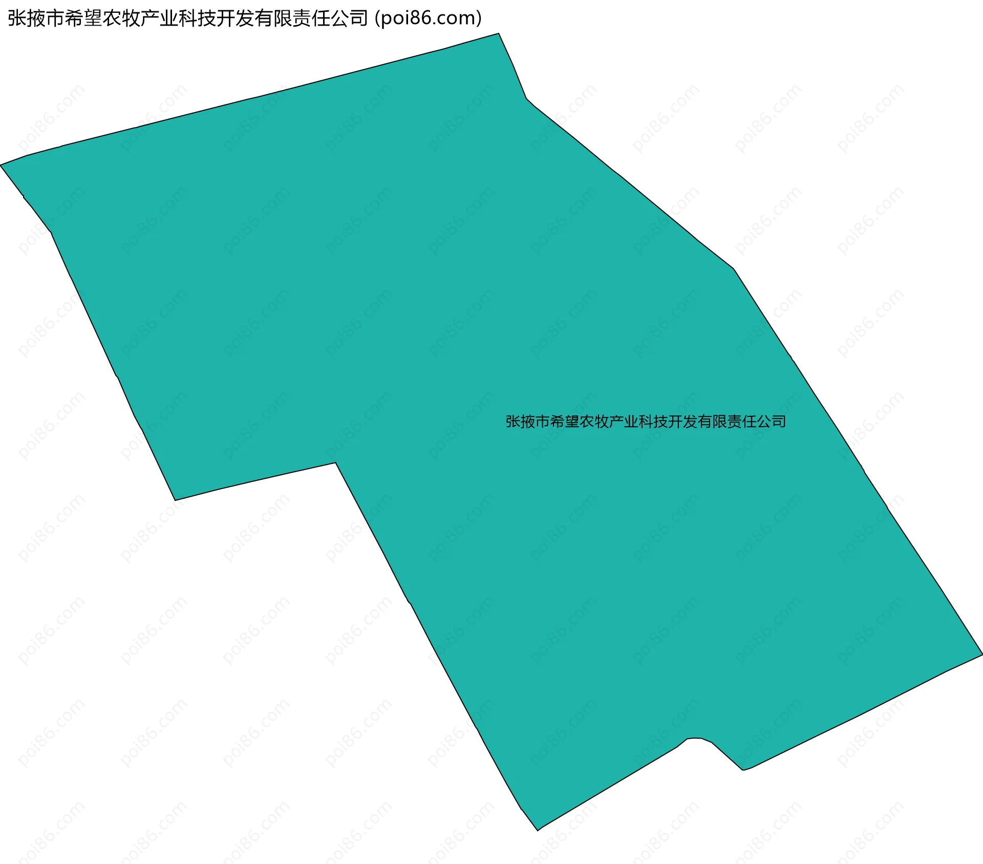 张掖市希望农牧产业科技开发有限责任公司边界地图