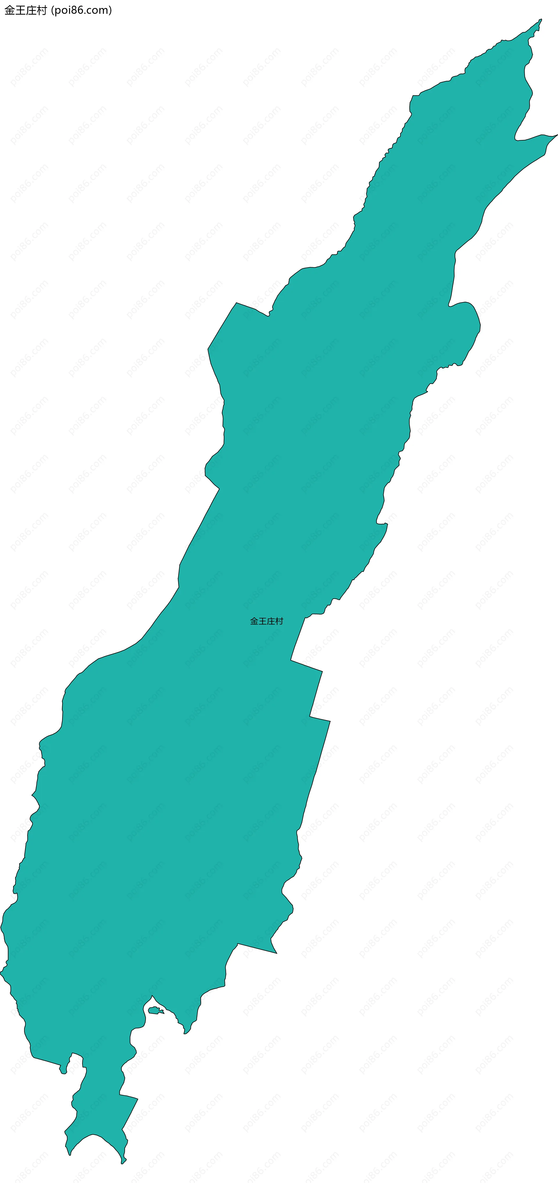 金王庄村边界地图