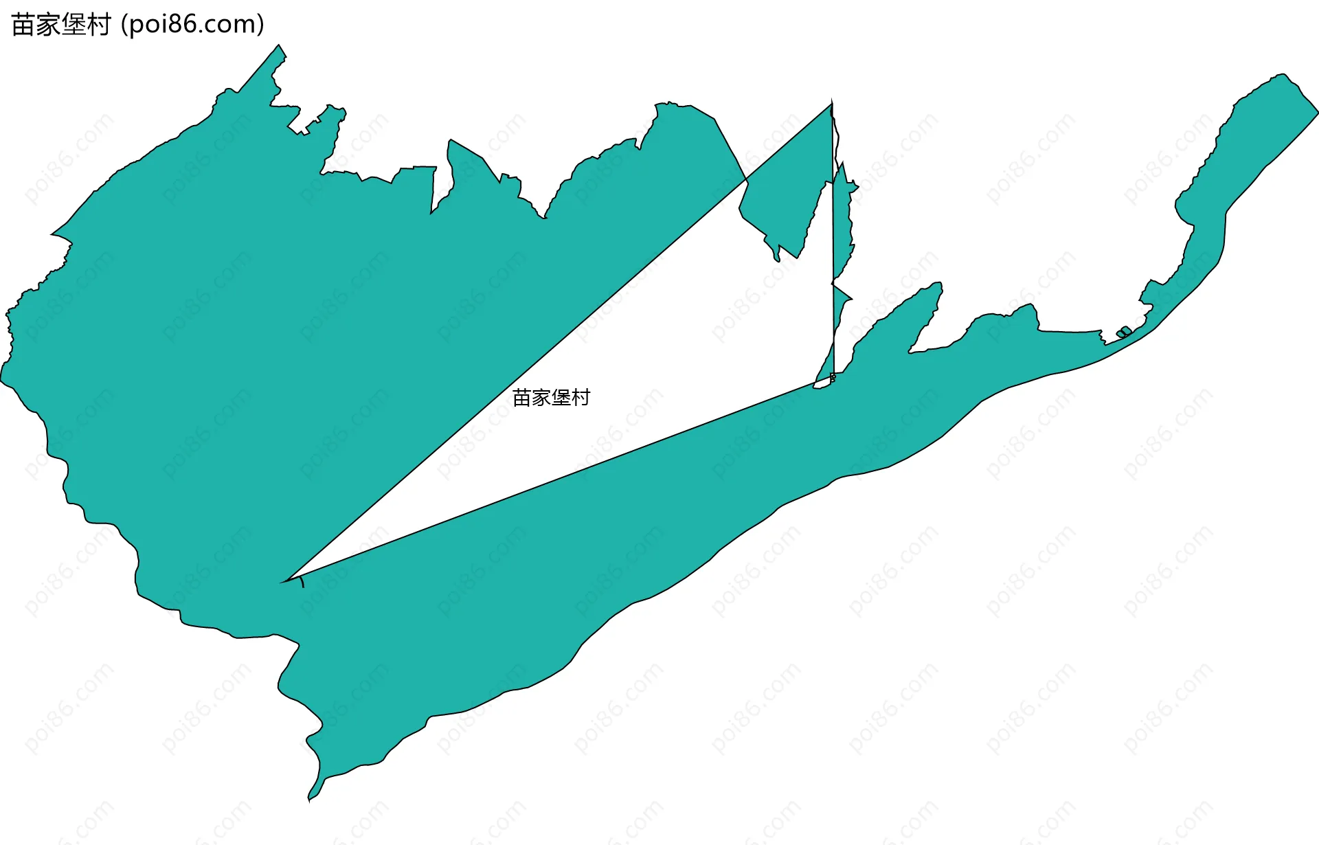 苗家堡村边界地图