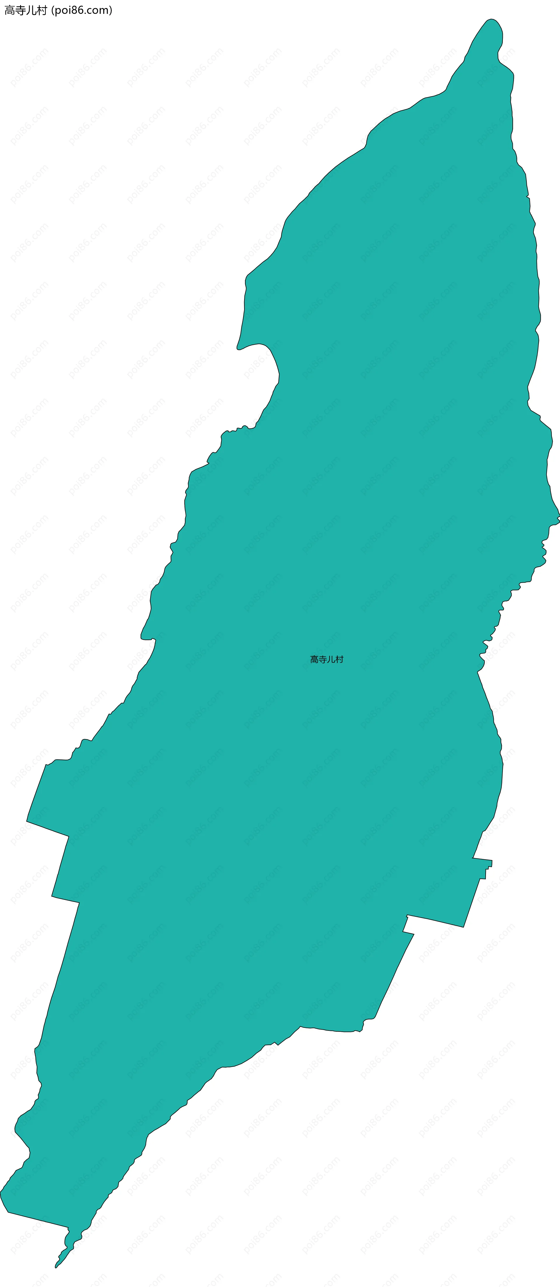 高寺儿村边界地图