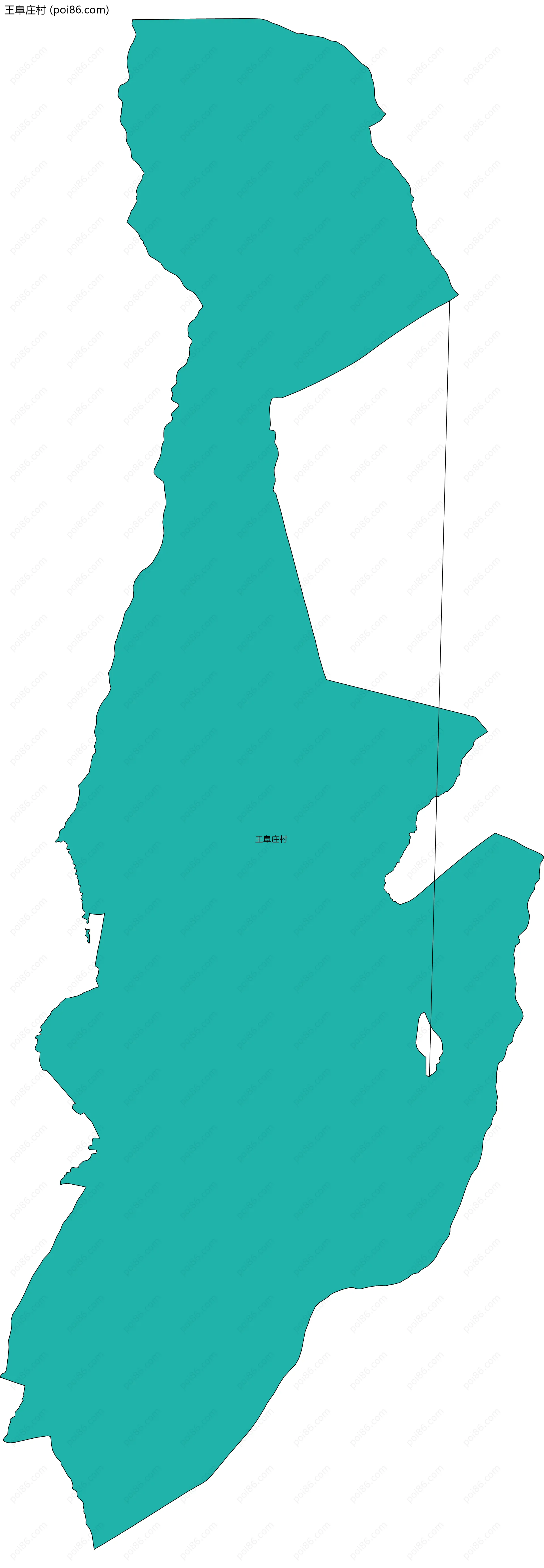 王阜庄村边界地图