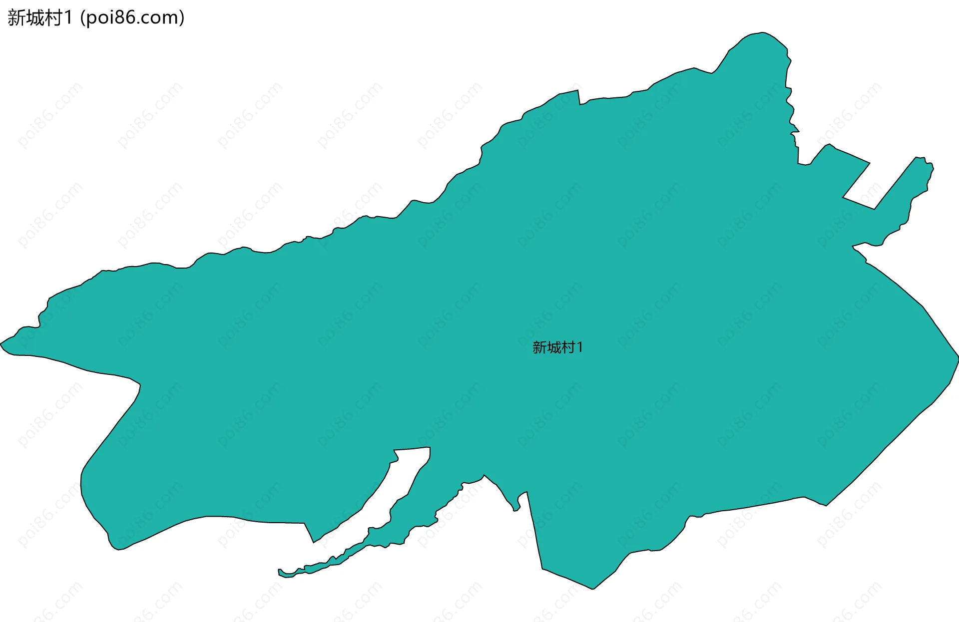 新城村1边界地图