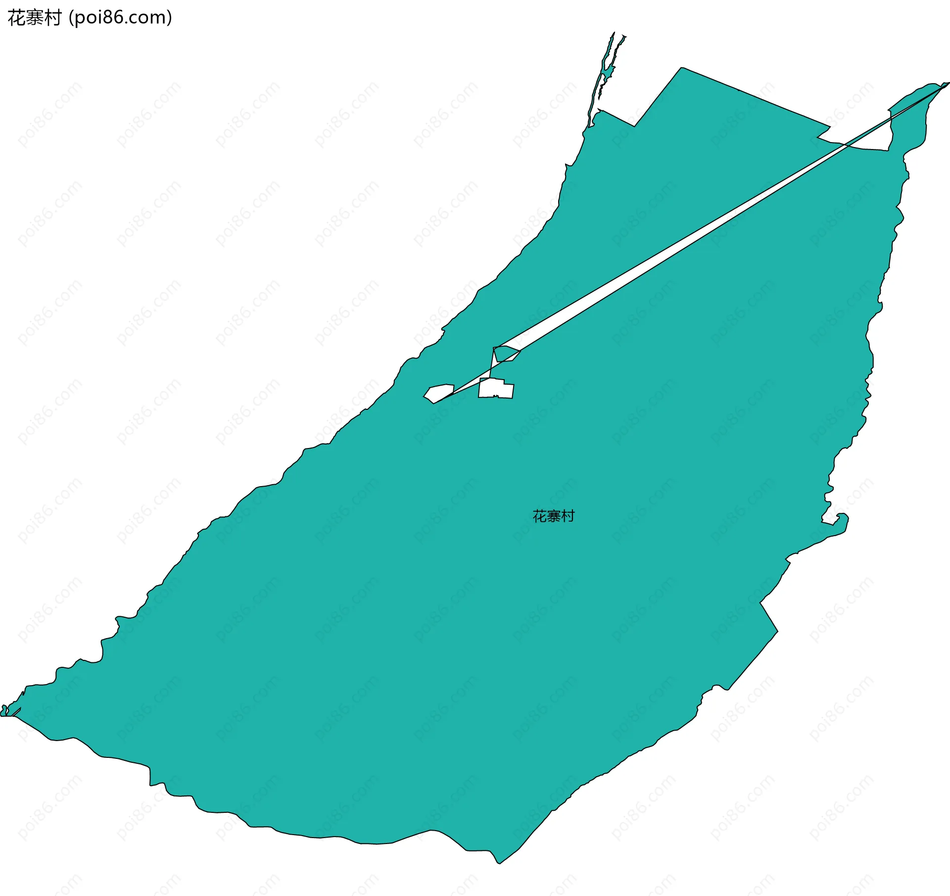 花寨村边界地图