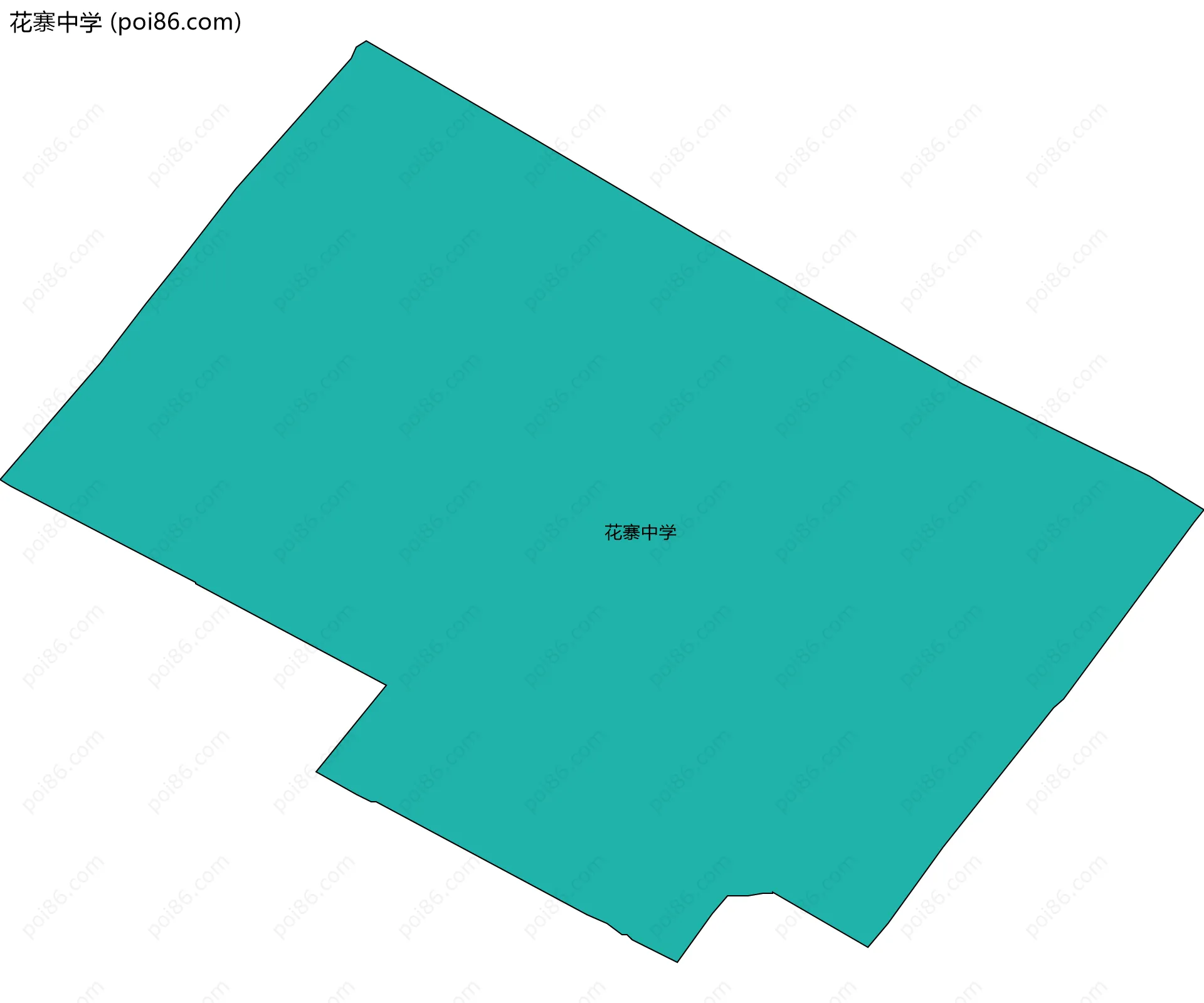 花寨中学边界地图