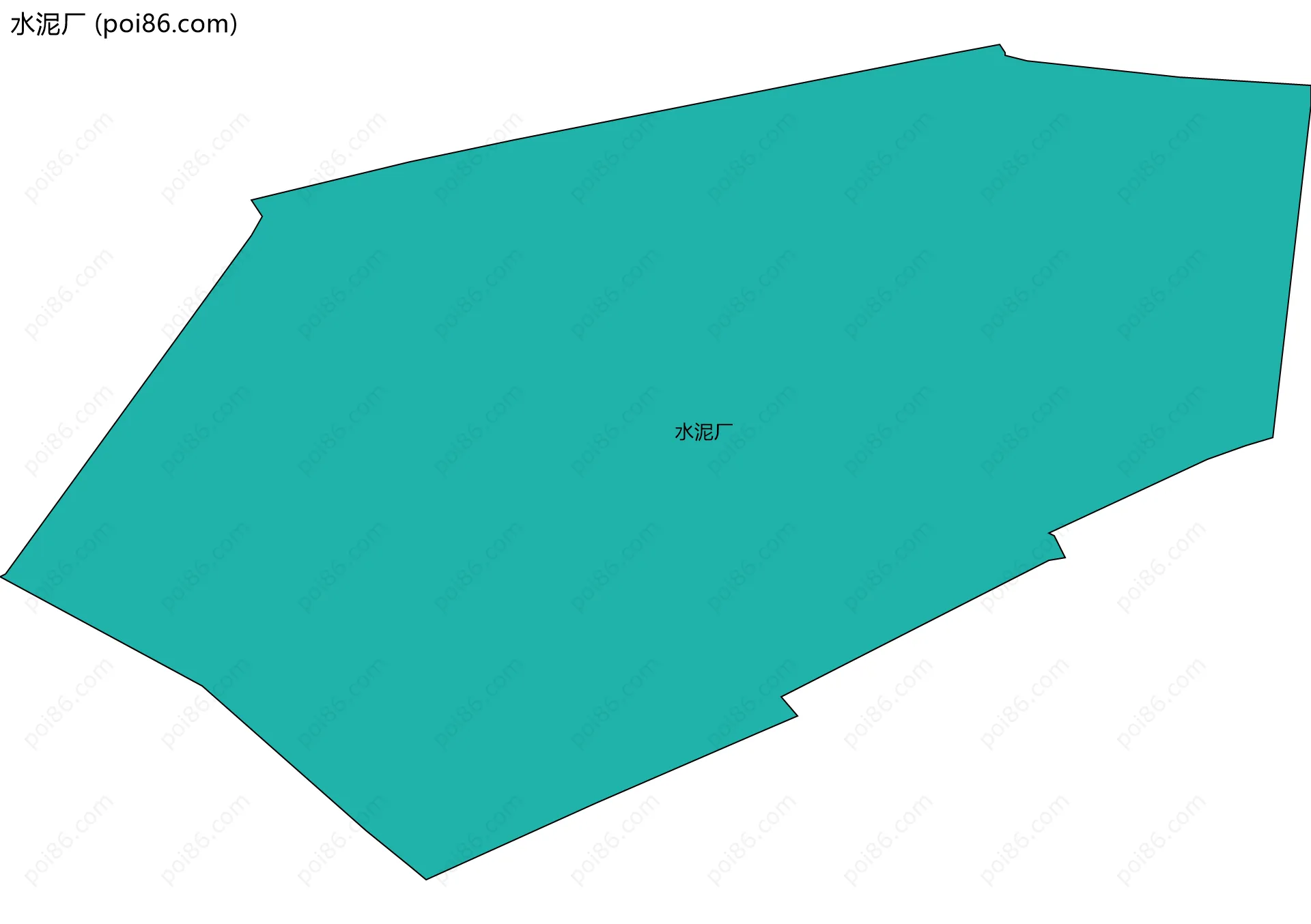 水泥厂边界地图