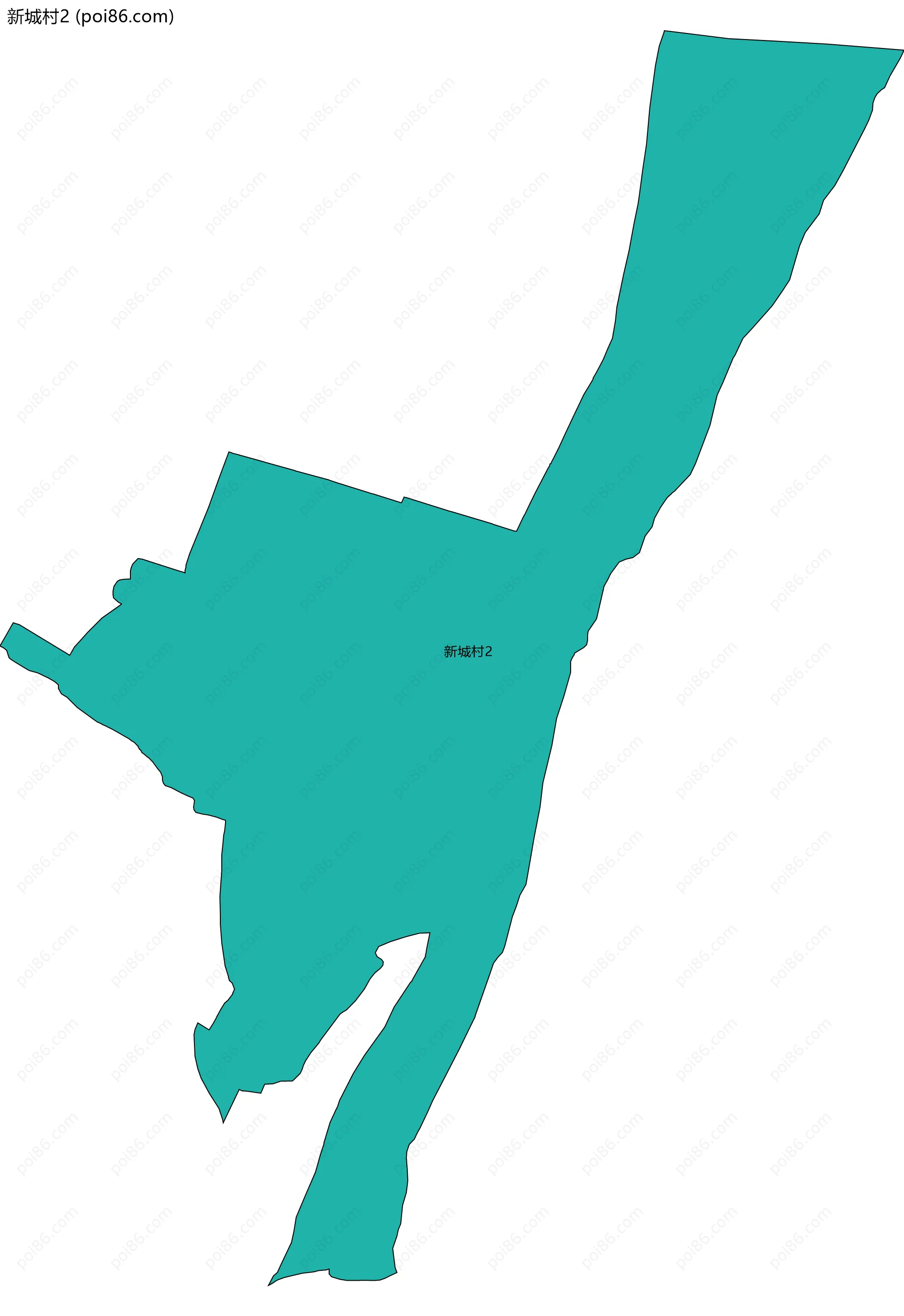 新城村2边界地图