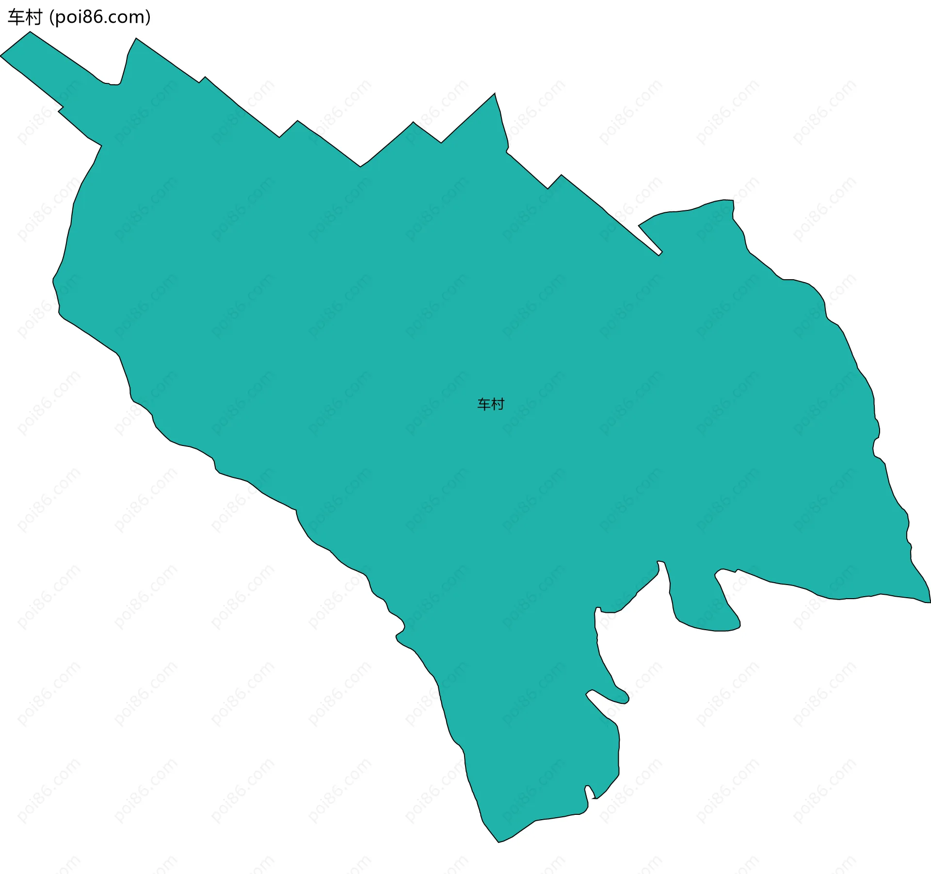 车村边界地图