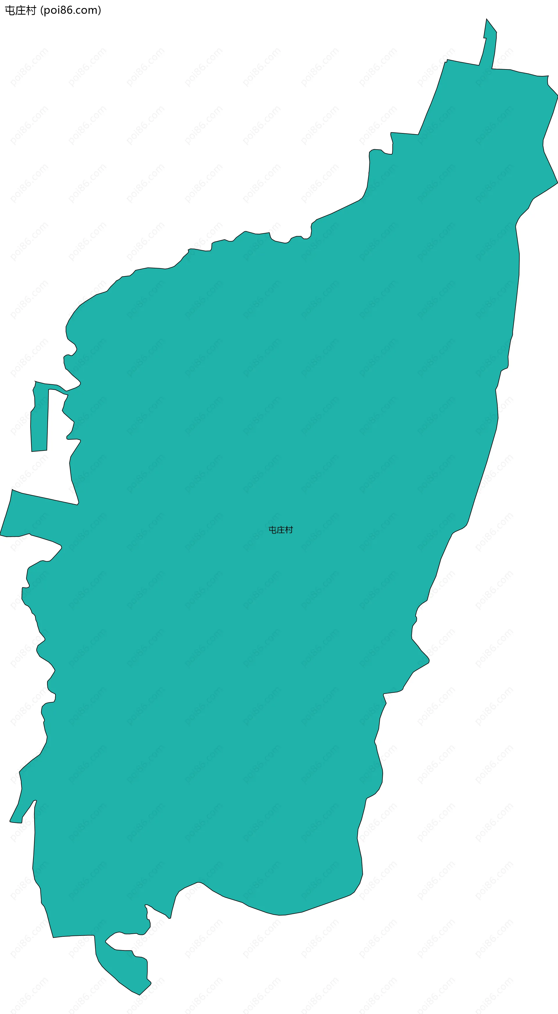 屯庄村边界地图