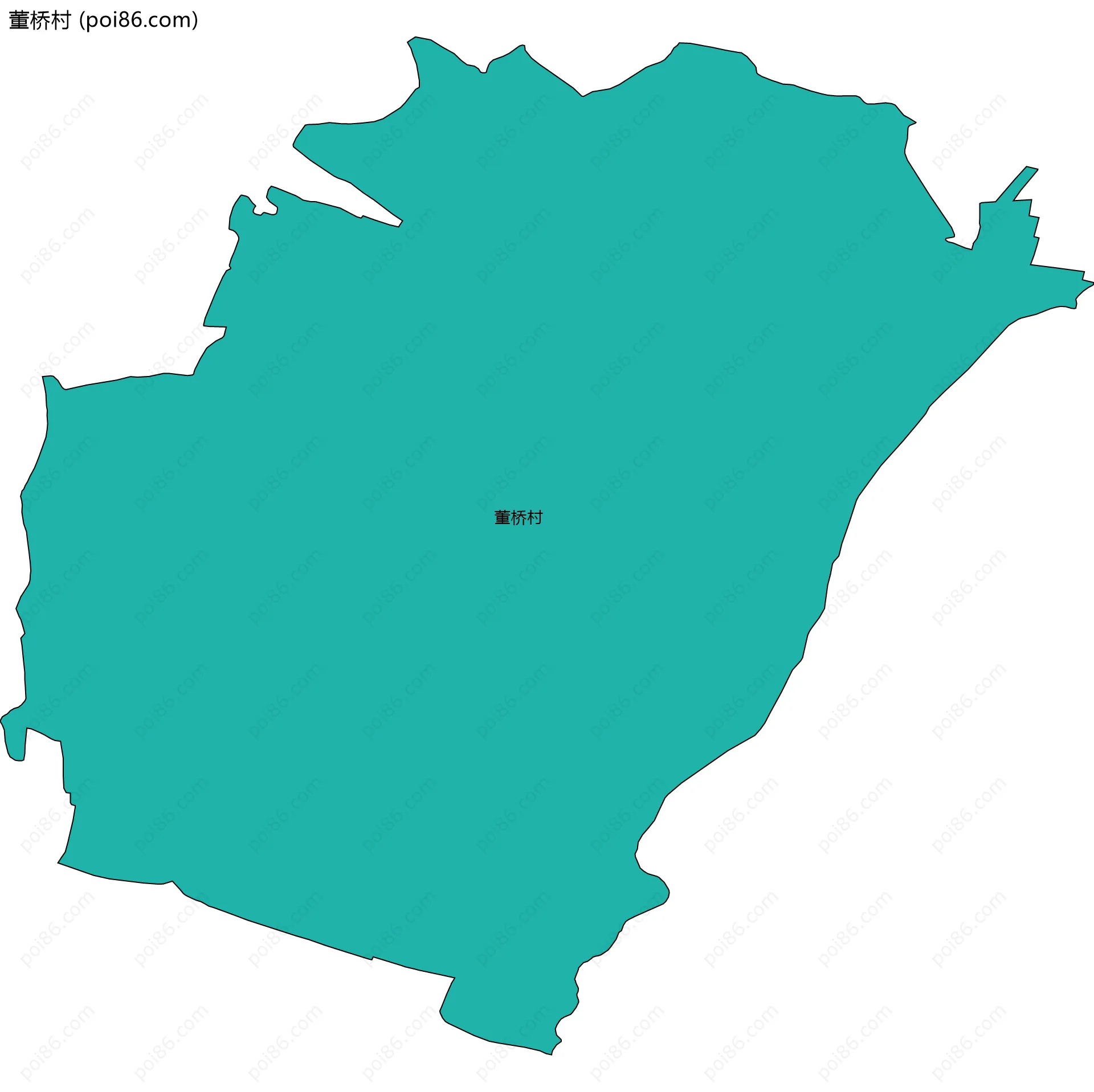 董桥村边界地图