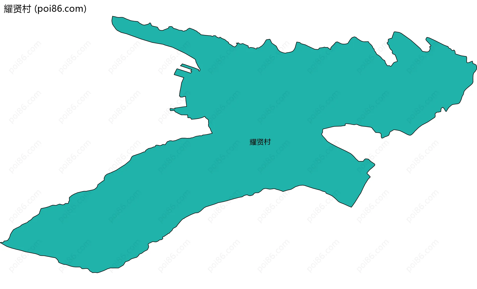 耀贤村边界地图