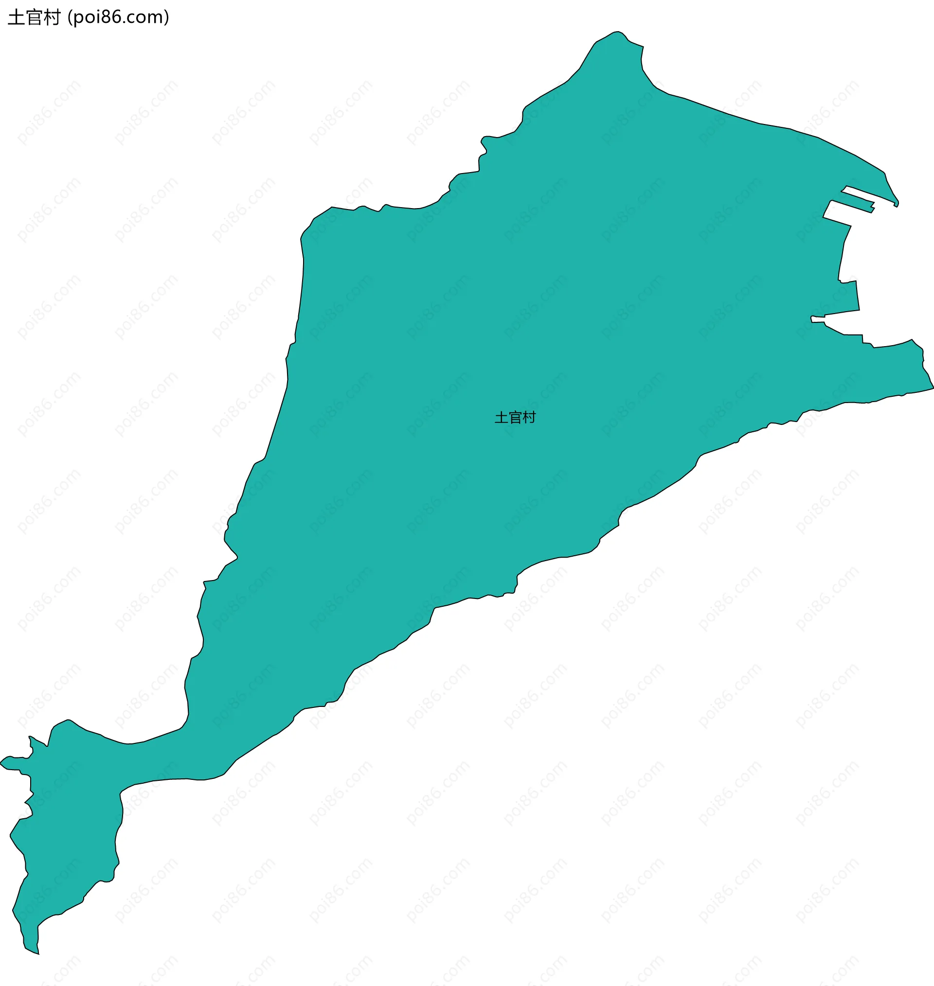 土官村边界地图